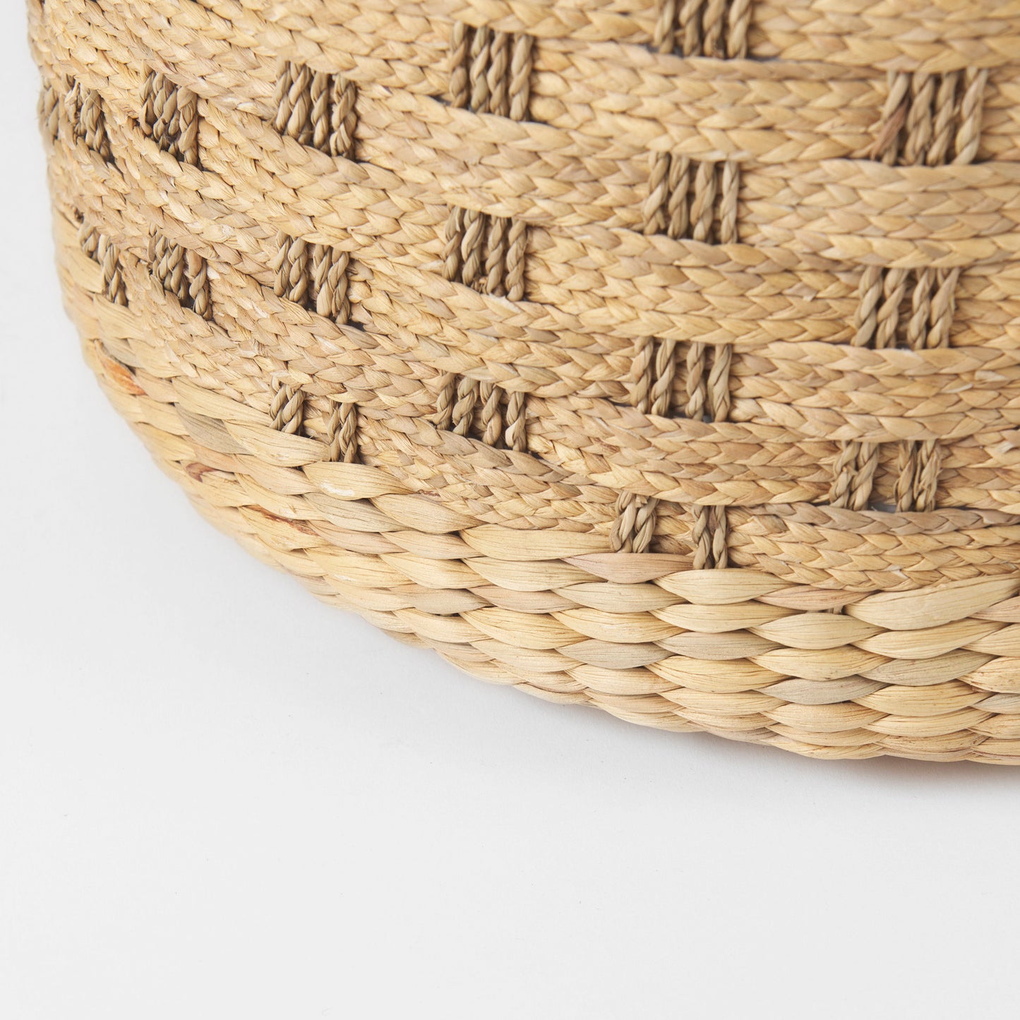 Michelle Pouf Light Brown Seagrass - poufs
