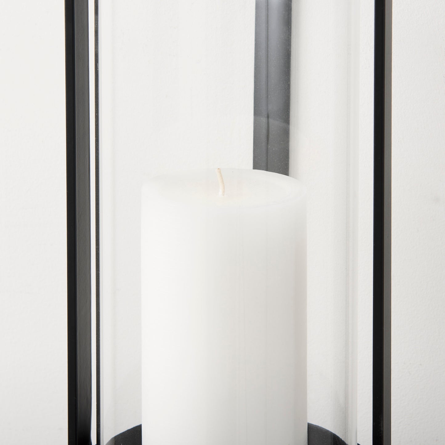 Kero 5.9L x 6.9W x 24.0H Black Metal Wall Candle Holder