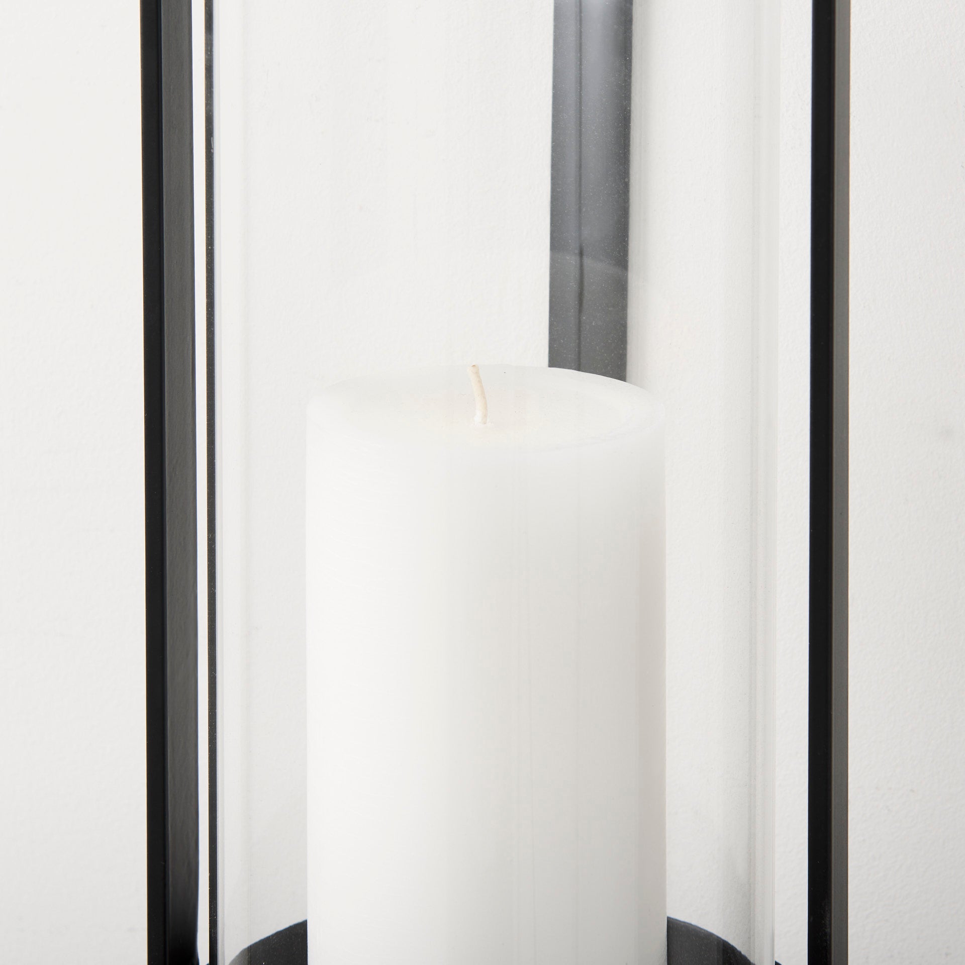 Kero 5.9L x 6.9W x 24.0H Black Metal Wall Candle Holder