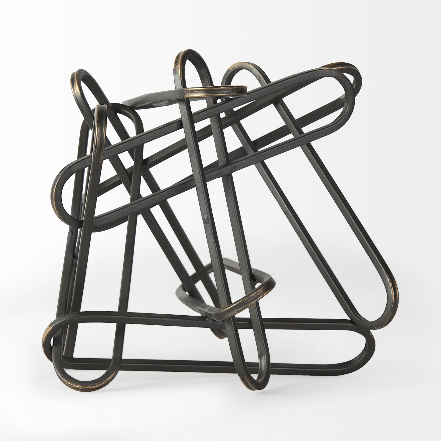 Henderson 12.2L x 9.1W x 9.1H Black Metal Paperclip Decorative Object