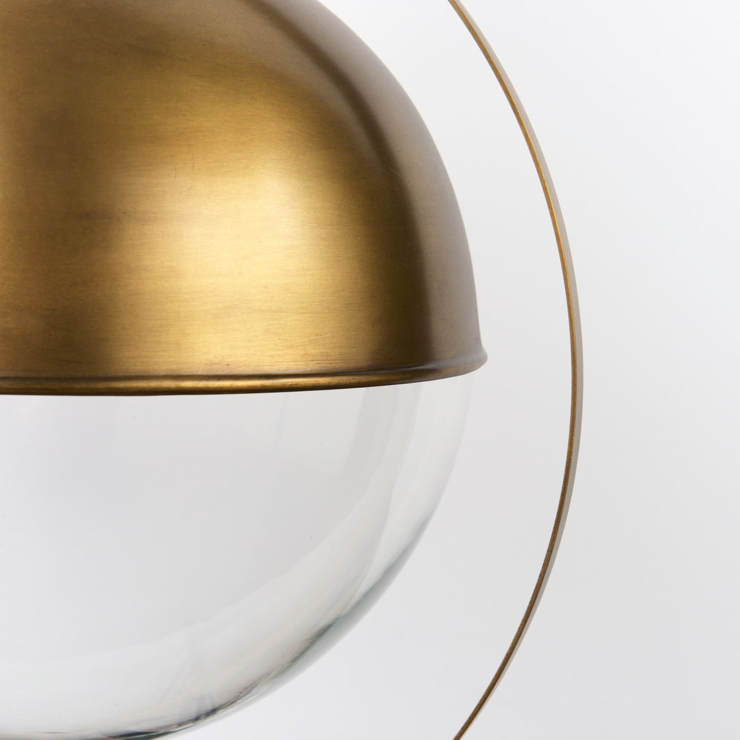 Leighton Pendant Light Gold Metal | Glass Globe - pendant-light