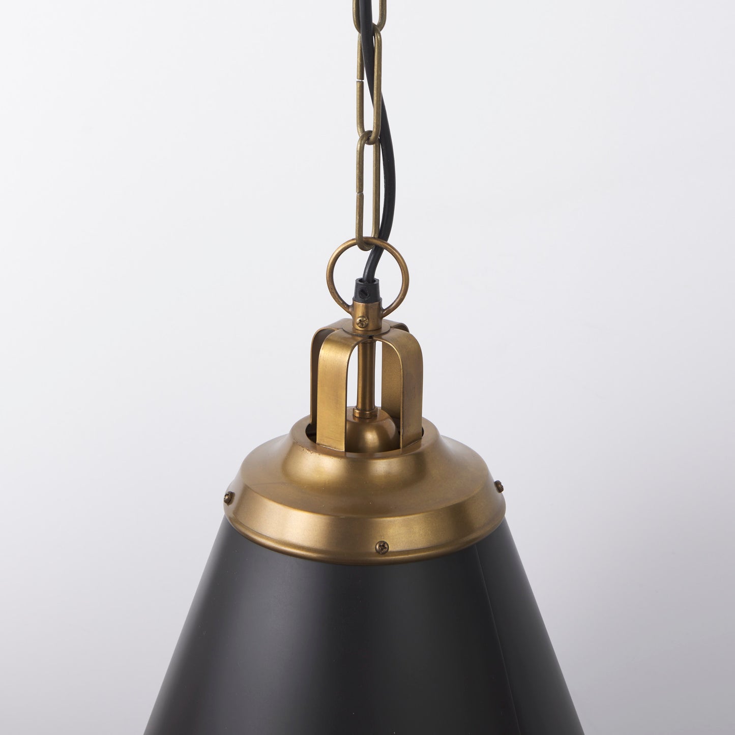 Fenton Pendant Light Black Shade | Gold Metal - pendant-light