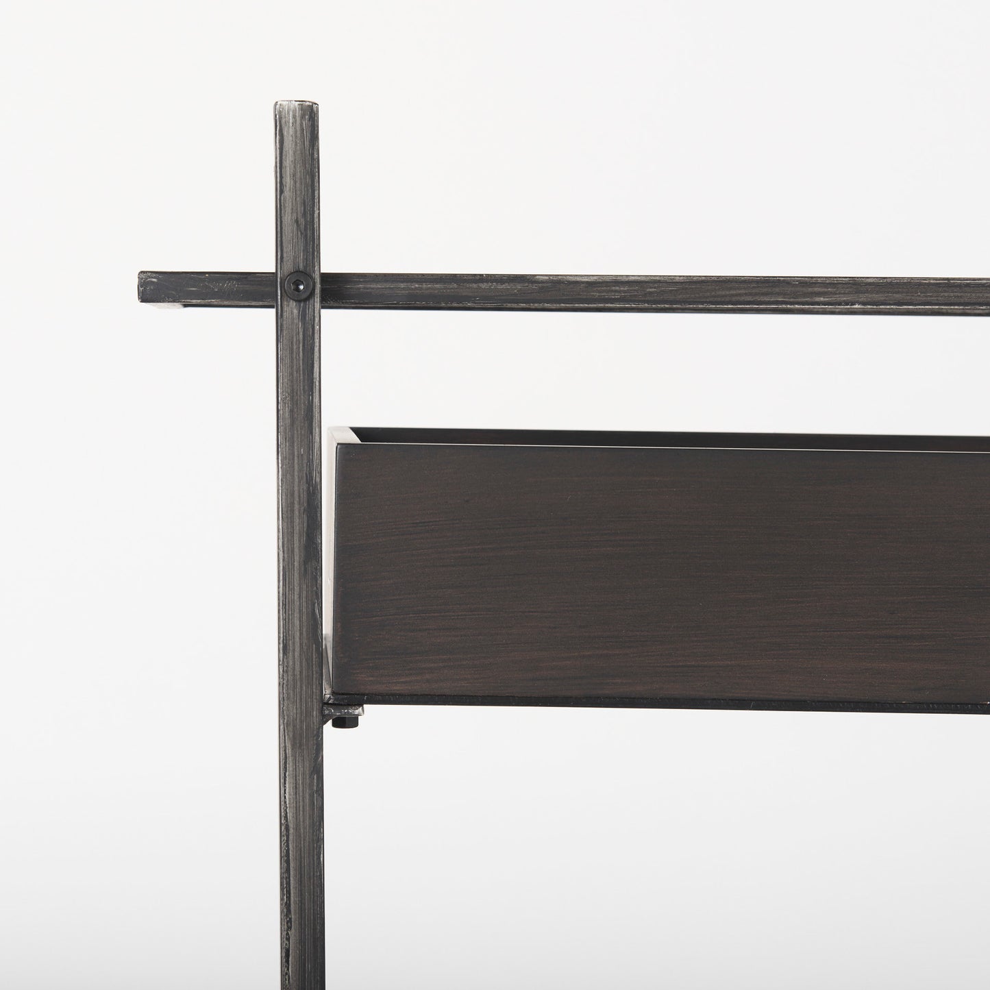 Masataka Metal Frame Two-Tier with Metal Shelves Rectangular Bar Cart