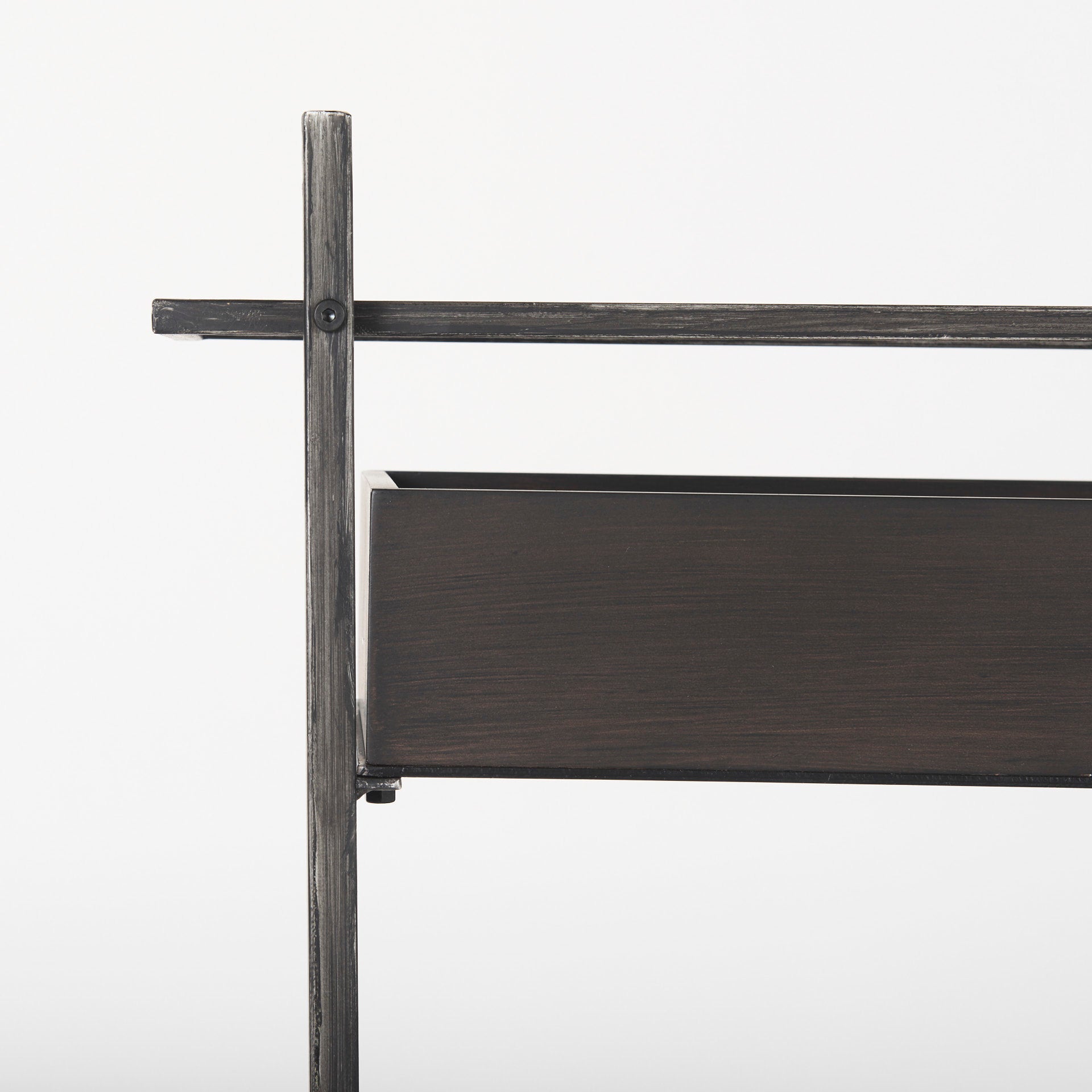 Masataka Metal Frame Two-Tier with Metal Shelves Rectangular Bar Cart