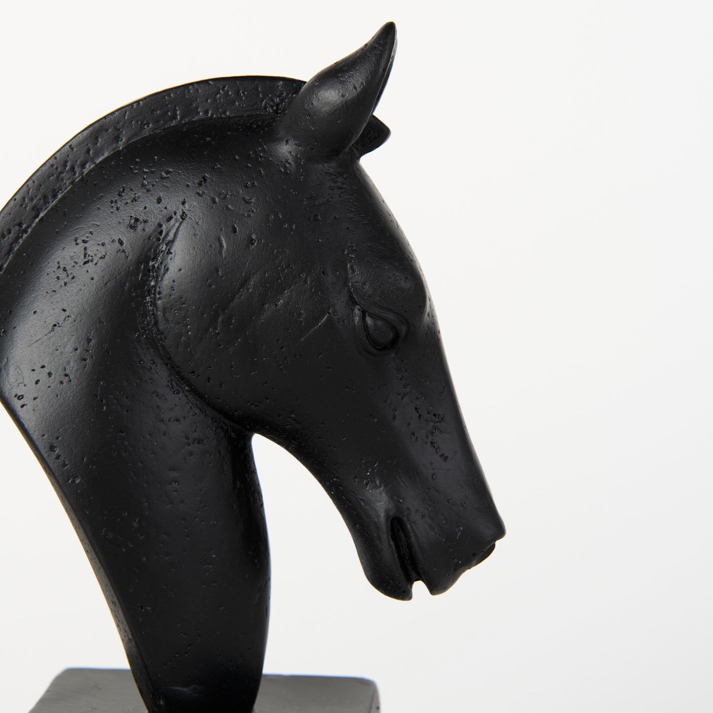 Hidalgo (Set of 2) 14L x 3W Black Majestic Horse Bookends