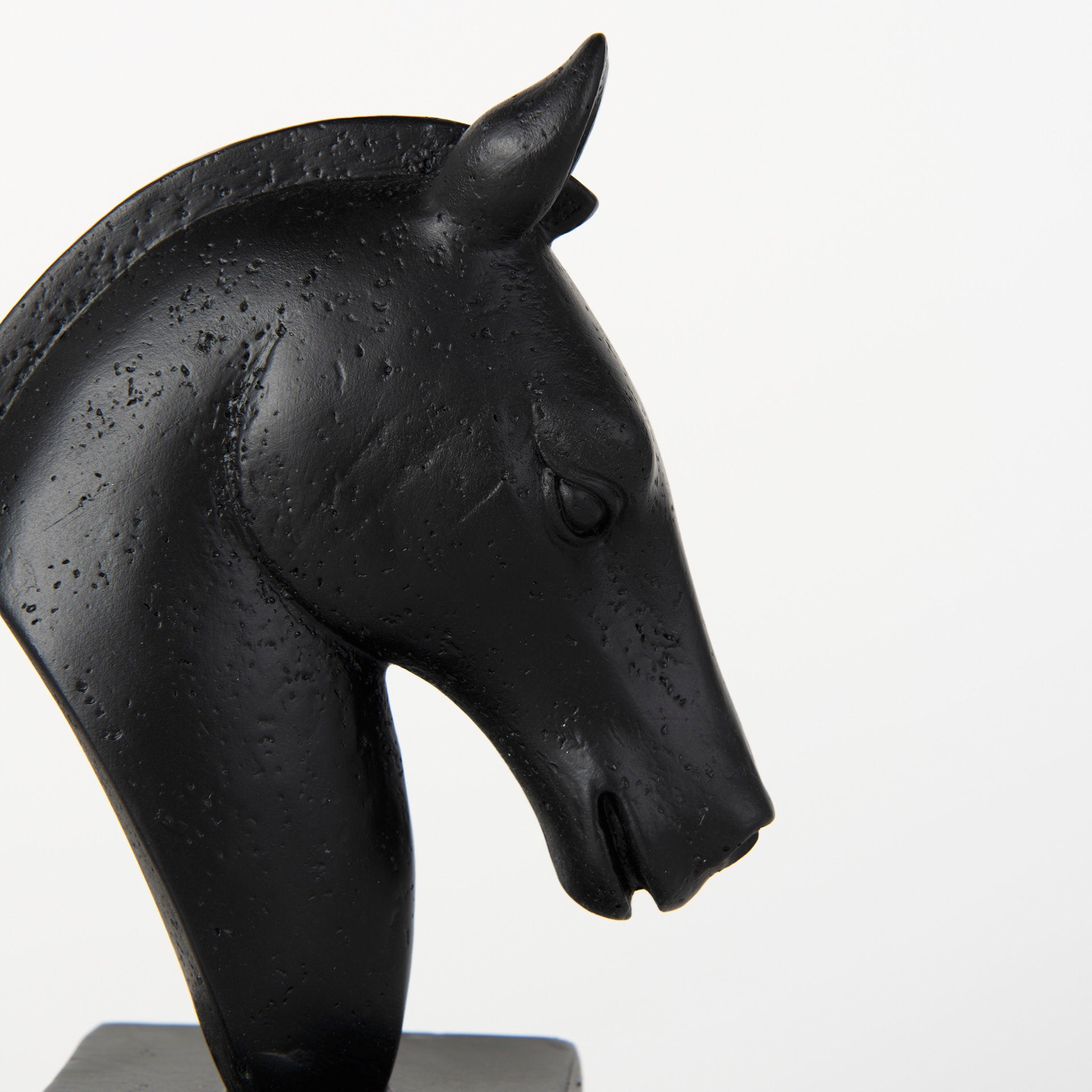 Hidalgo (Set of 2) 14L x 3W Black Majestic Horse Bookends