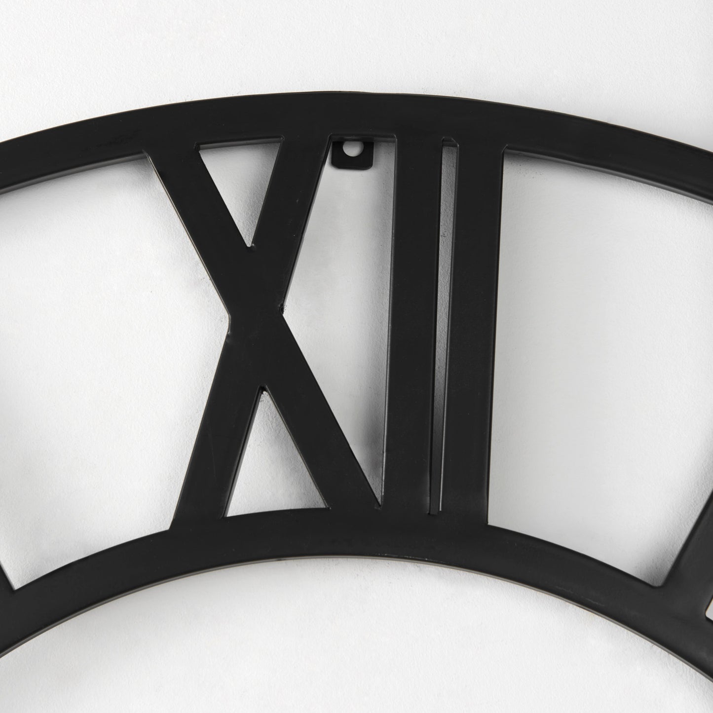 Stoke 42" Round Black Iron Wall Clock