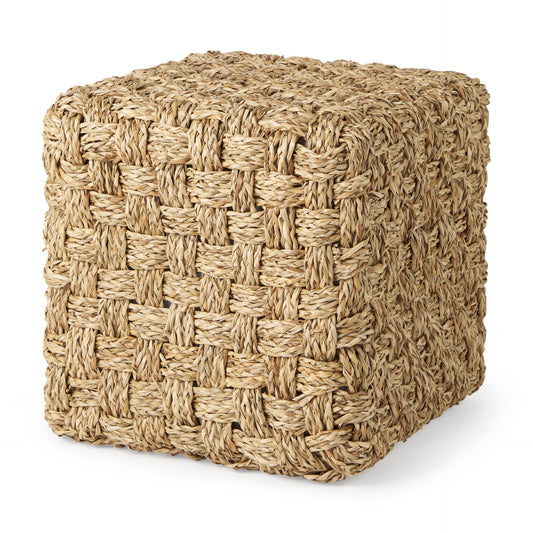 Adele Pouf Medium Brown Seagrass - poufs