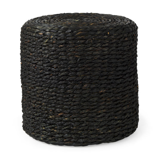 Dina Pouf Black Cornhusk | 17.7’’ - poufs