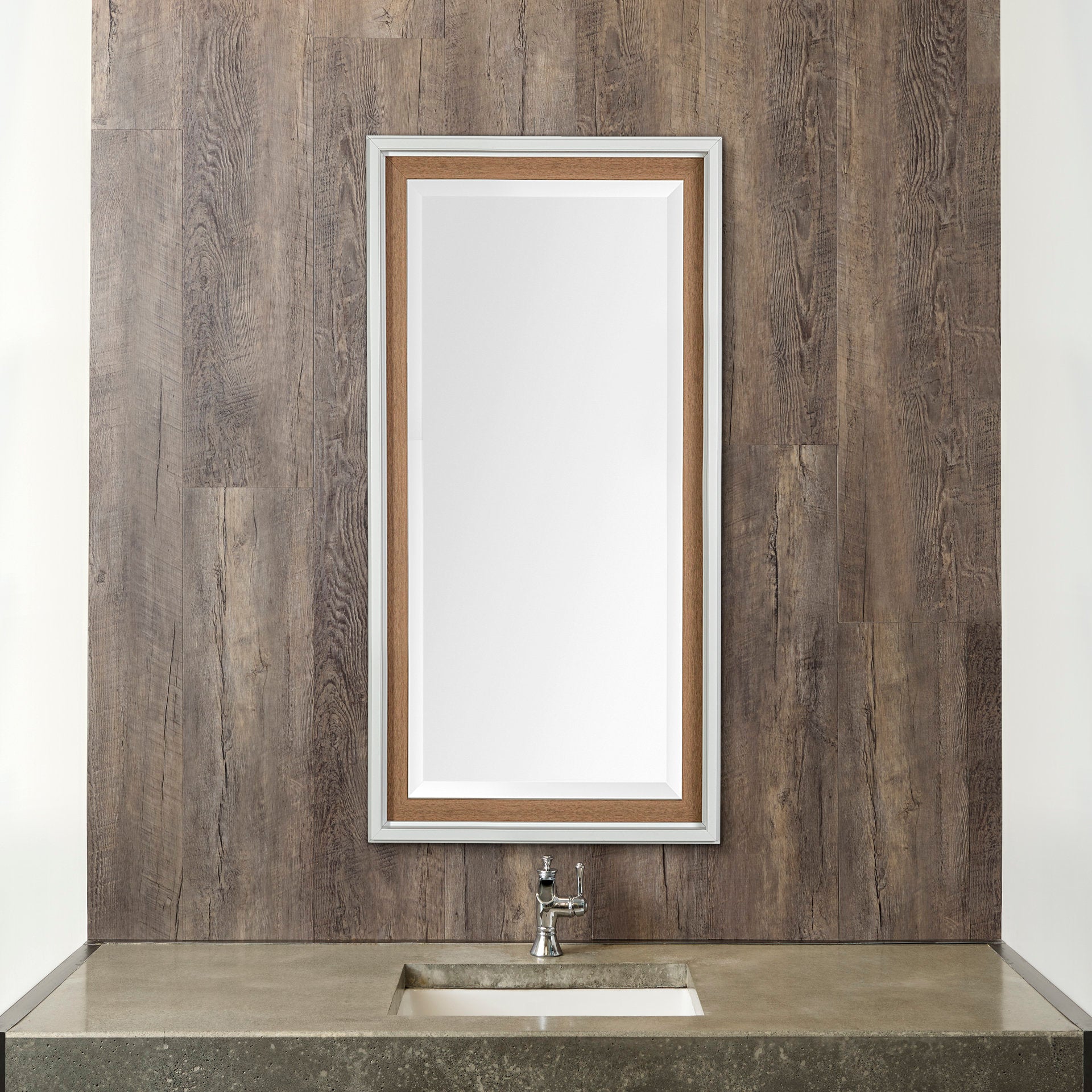 White Natural Bev Mir 24 x 48