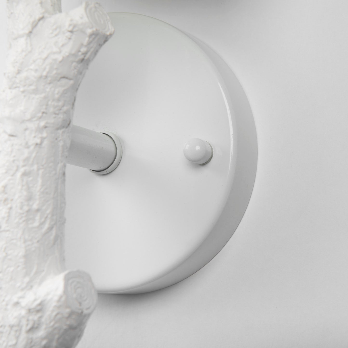 Sabinal Wall Sconce White Resin | White Shade - wall-fixtures