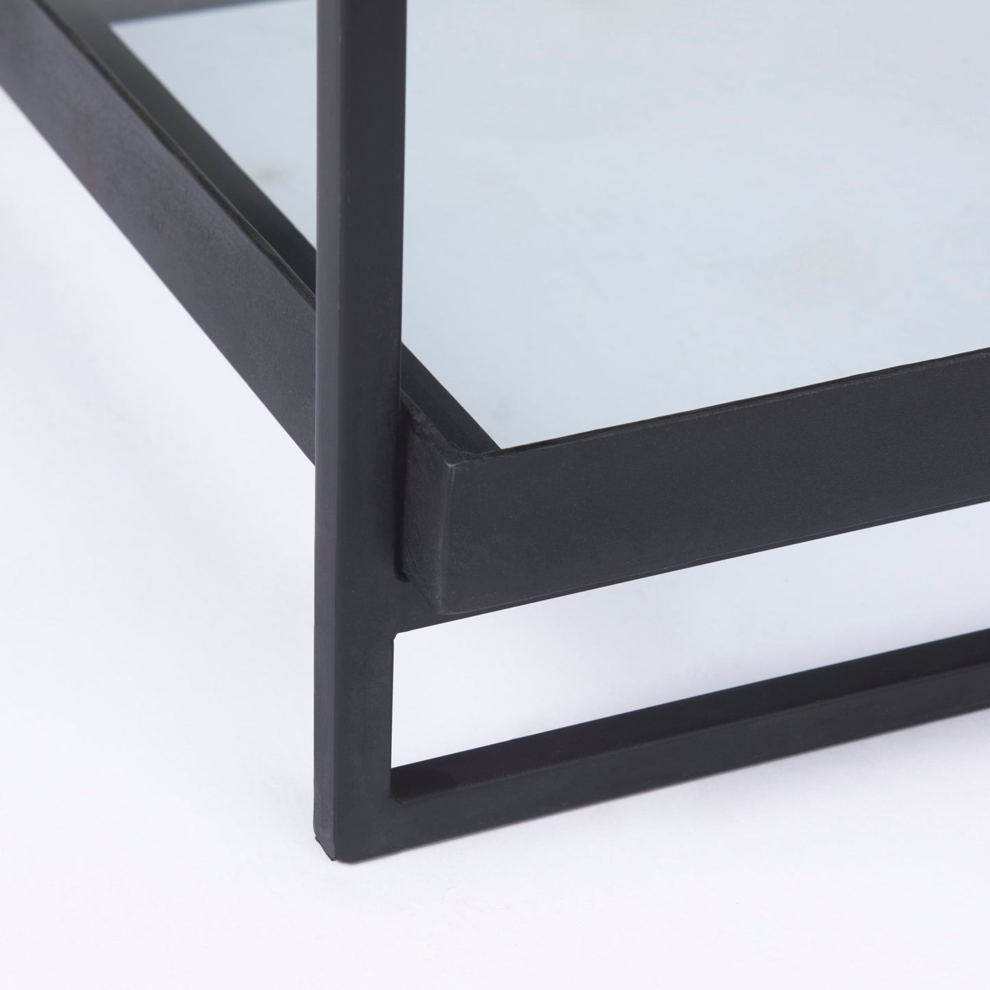 Trey Accent Table Black Metal | Glass - accent-tables