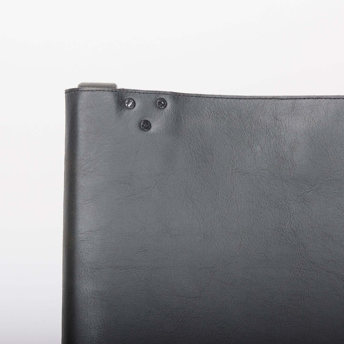 Elodie 24.4L x 33.9W x 30.7H Black Leather W/Black Stain Beech Wood Frame Accent Chair