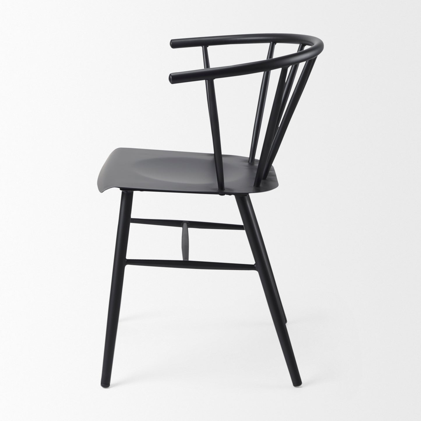 Colin Dining Chair Black Metal - dining-chairs