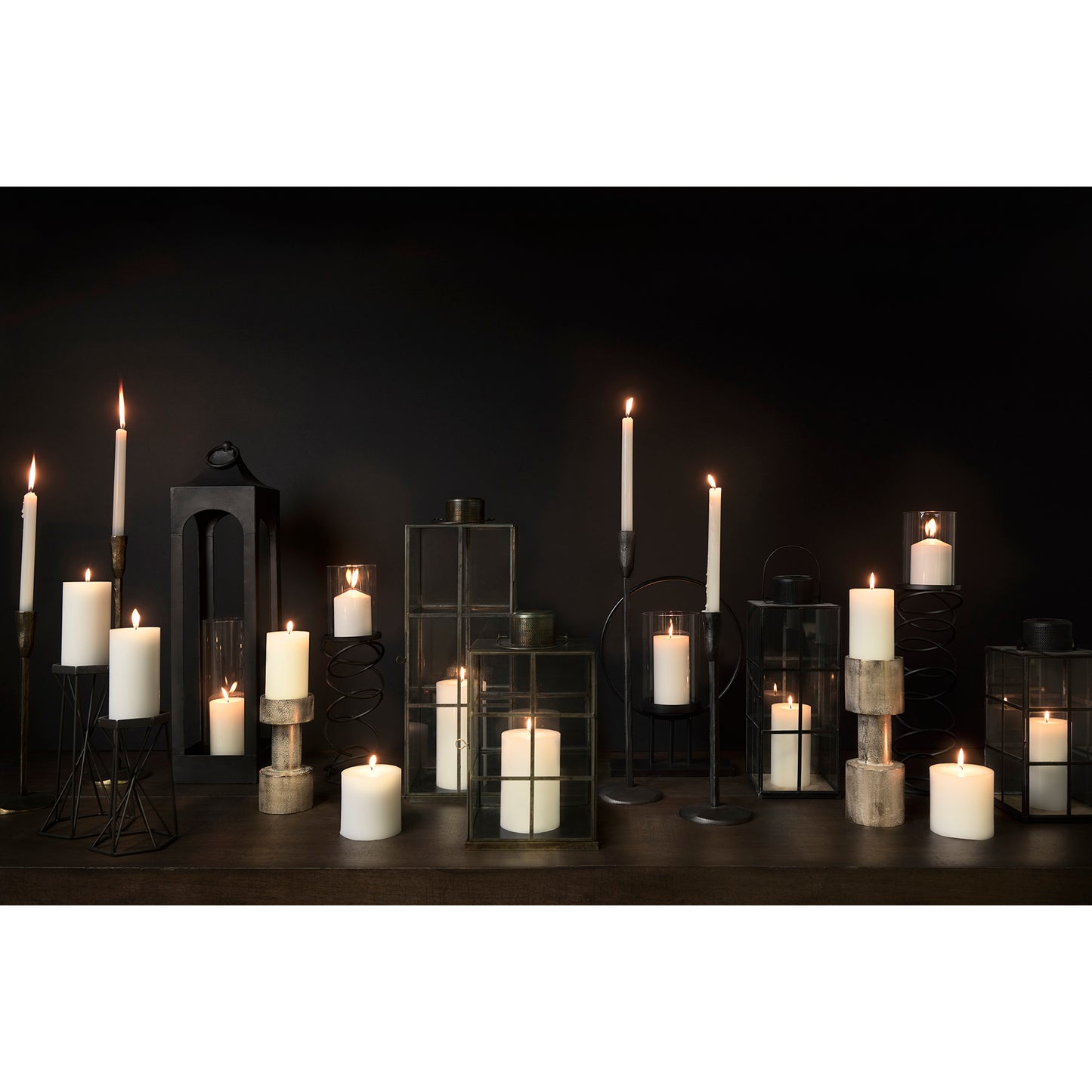 Levit (Small) Black Table Candle Holder