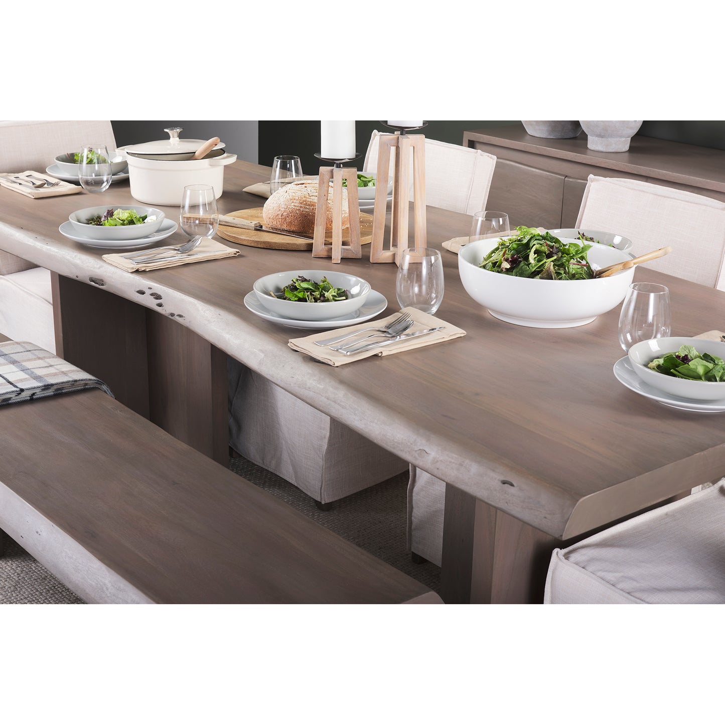 Konstantin Dining Table Medium Brown Wood - dining-table