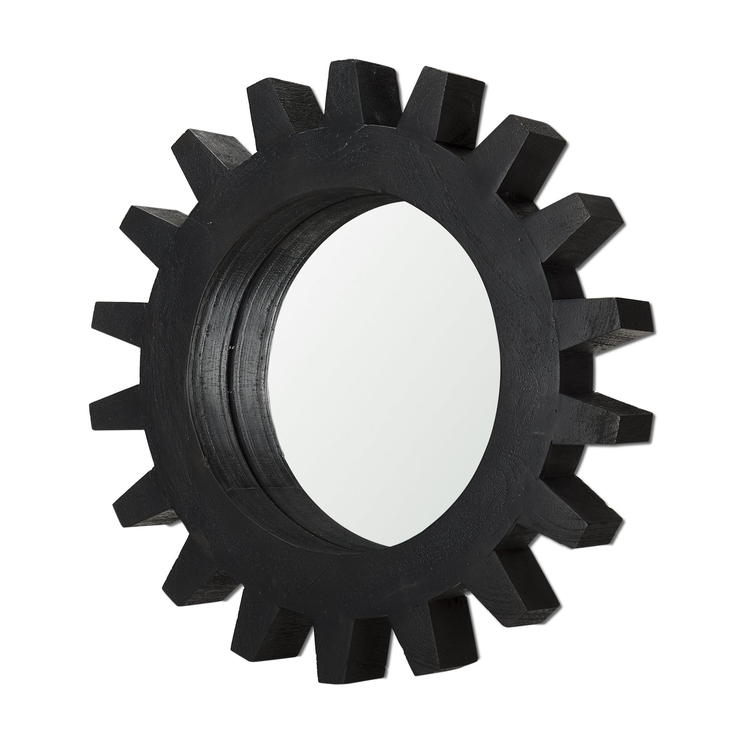 Cog Wall Mirror Sundance Black Wood | 17’’ | Sundance - wall-mirrors-grouped