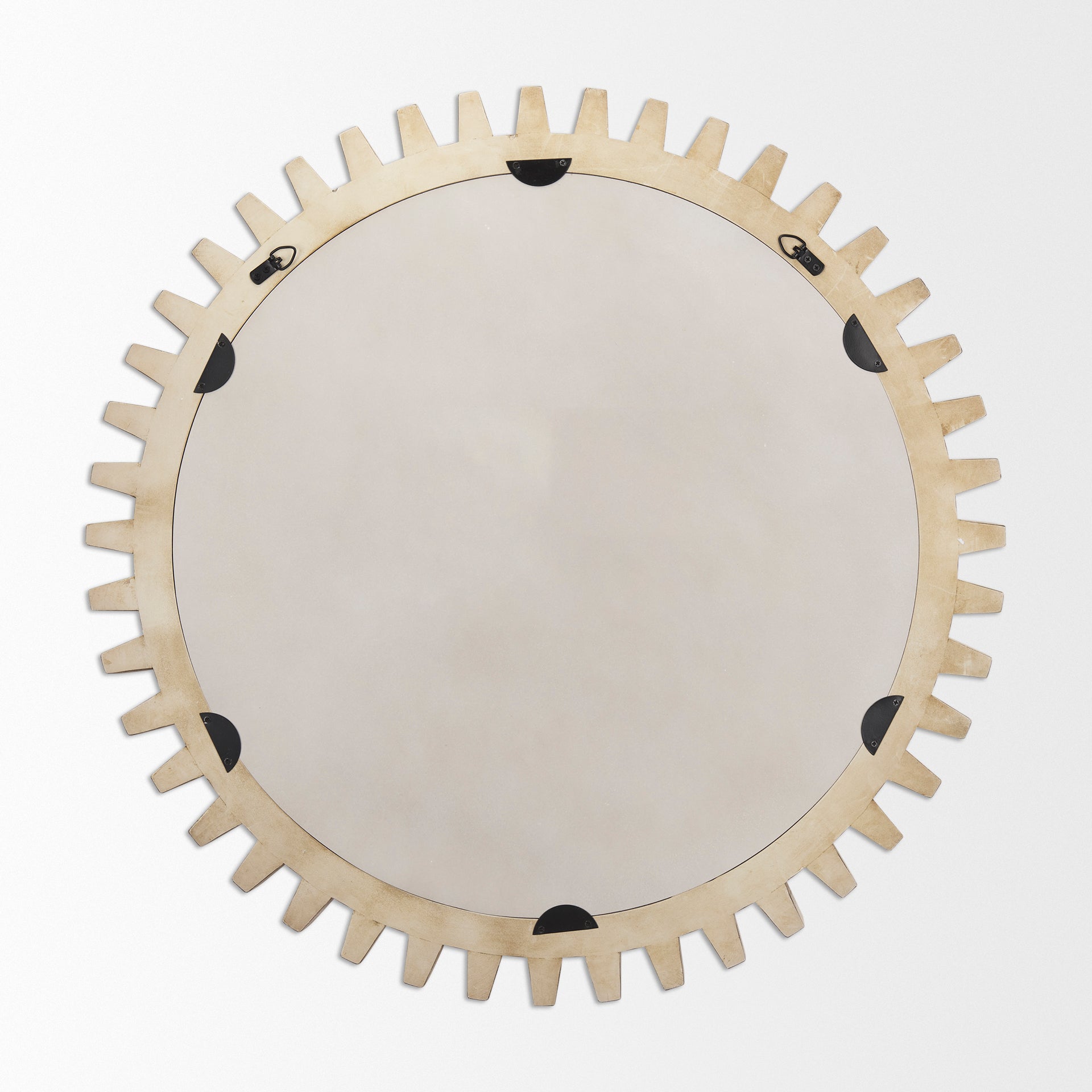 Cog Wall Mirror Natural Wood | 35’’ - wall-mirrors-grouped