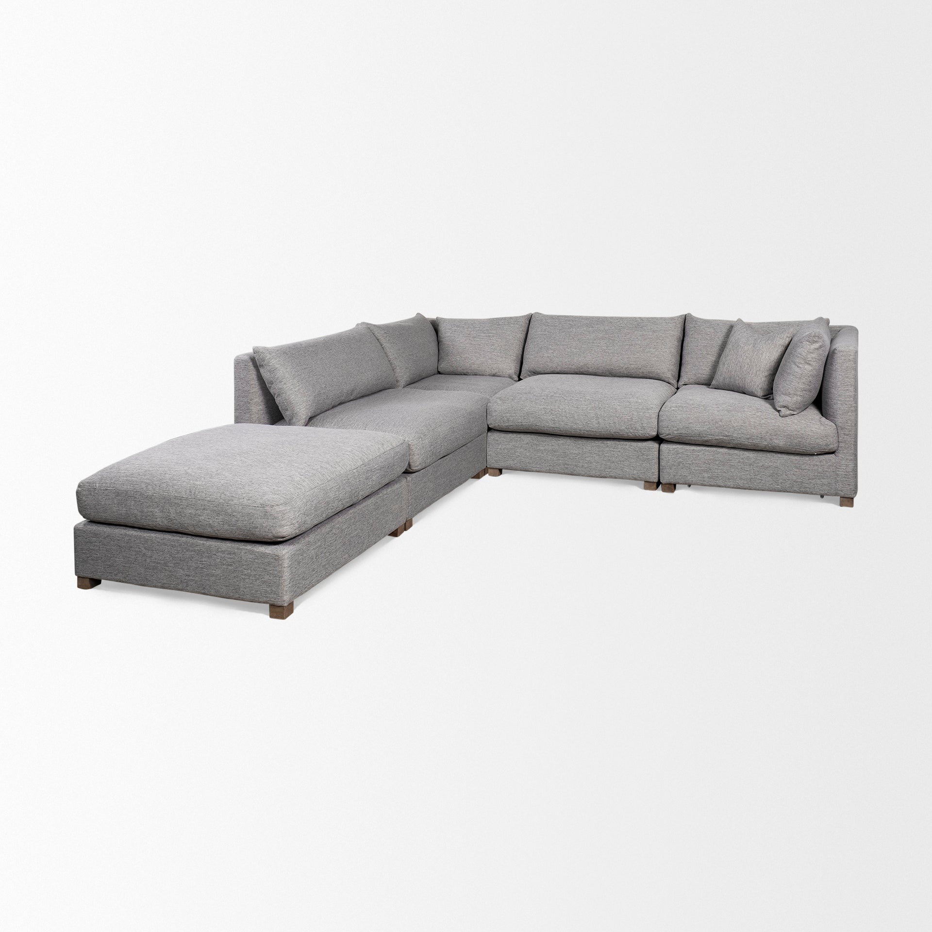 Valence 38.6L x 26.0W x 17.7H Castlerock Gray 2/3 Ottoman Sectional Piece