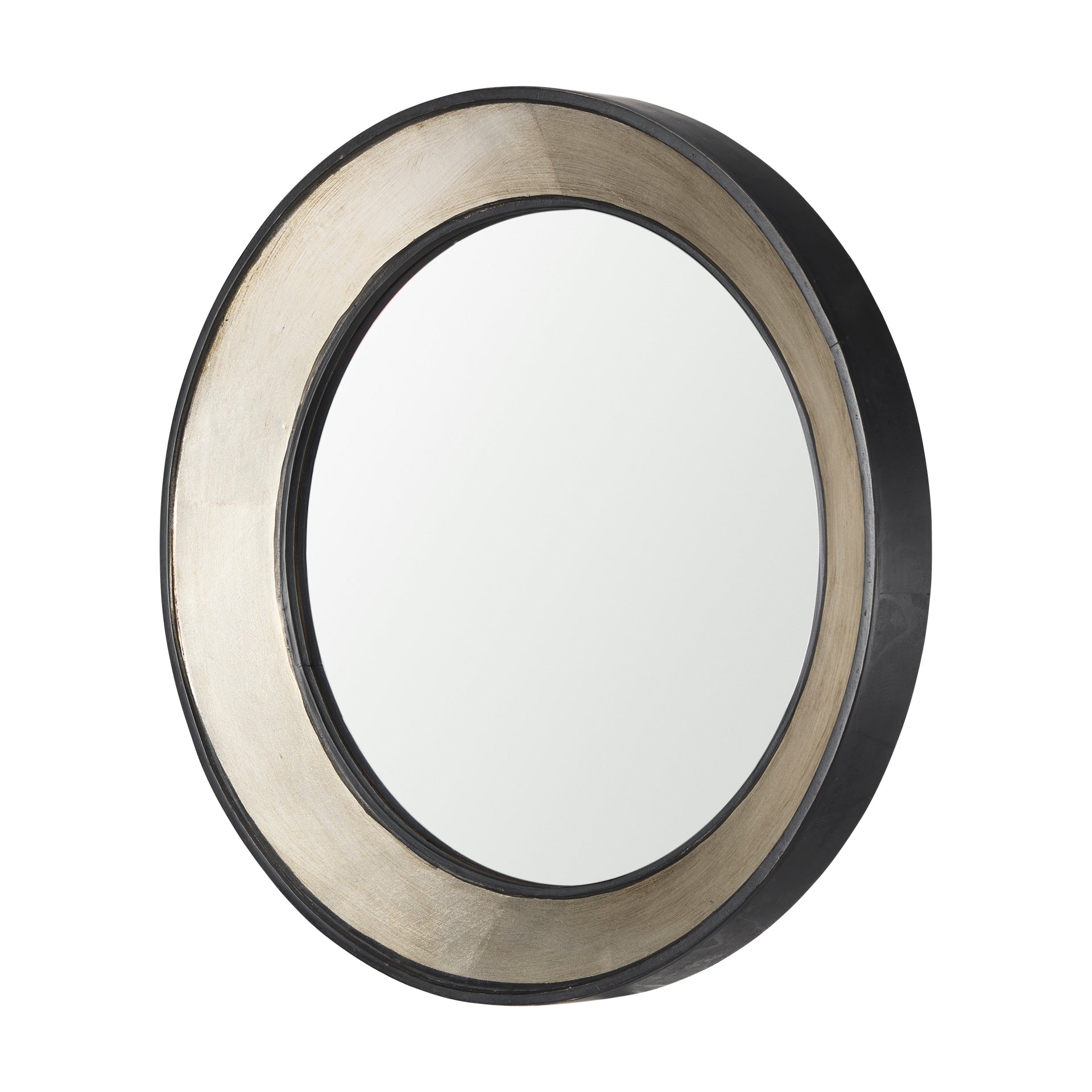 Ovallas Wall Mirror Champagne Wood | Round - wall-mirrors-grouped