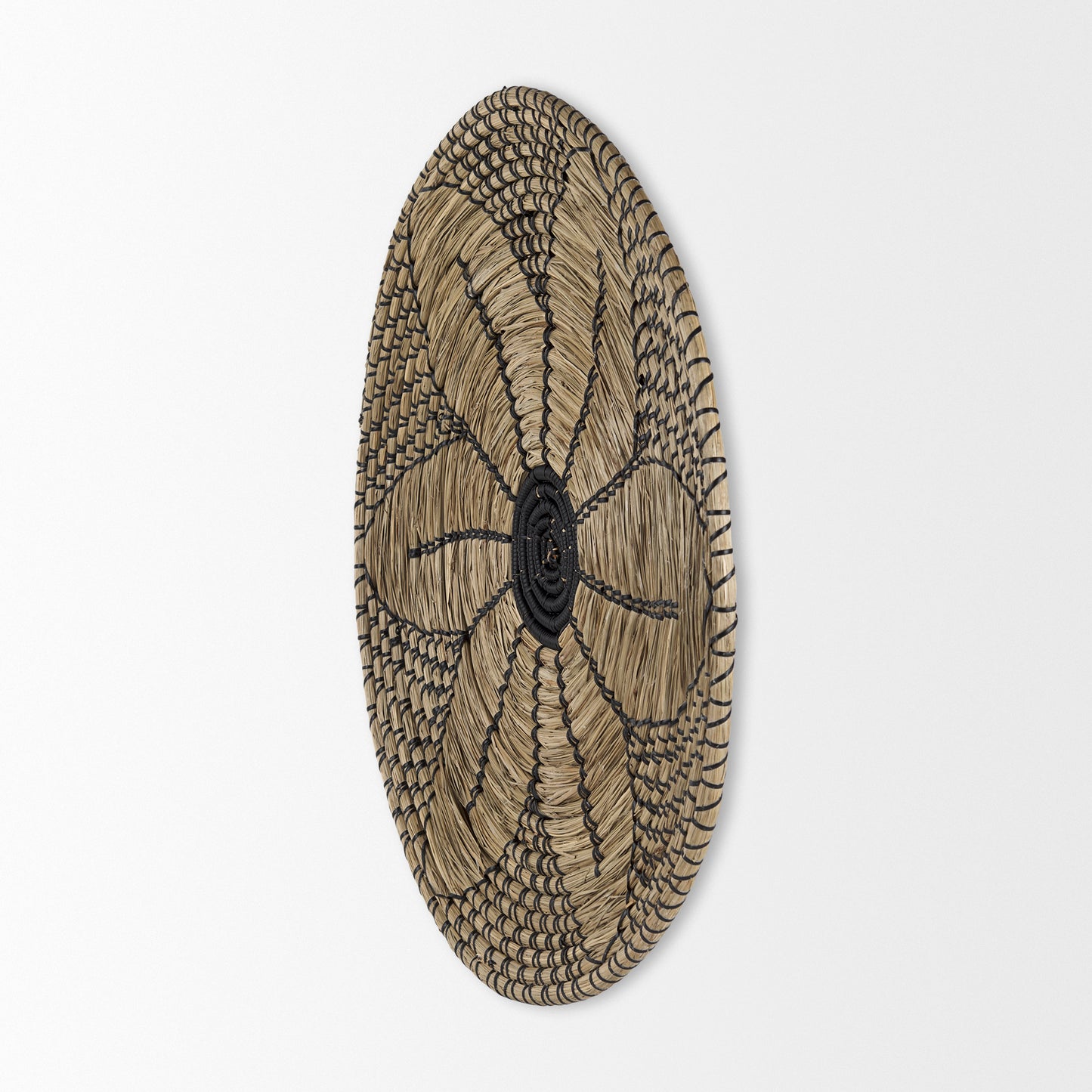 Mekhi Wall Decor Brown Seagrass | Black String - alternative-wall-decor
