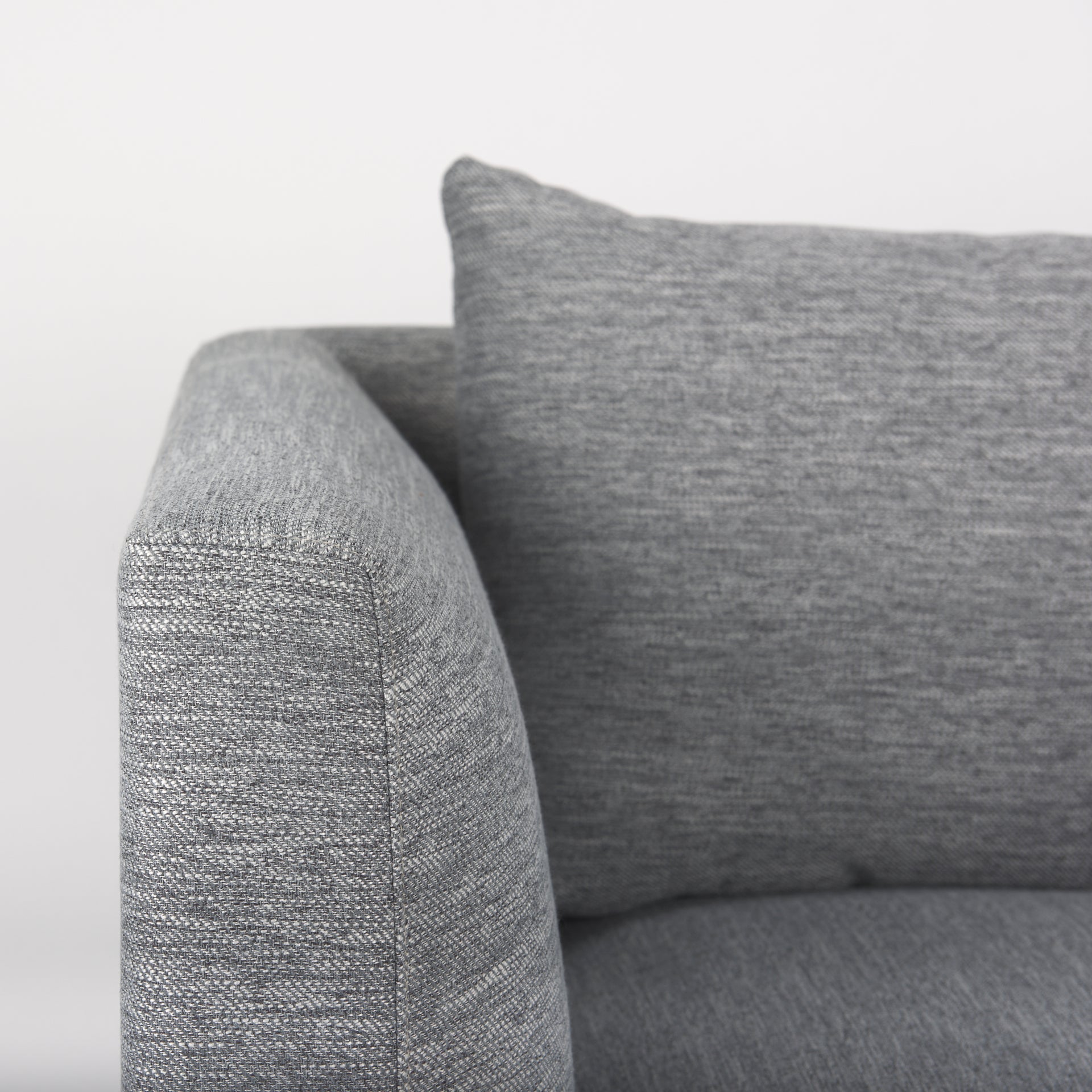 Valence 3 Piece (W/ 2 x Ottoman) Castlerock Gray Modular Sofa Set