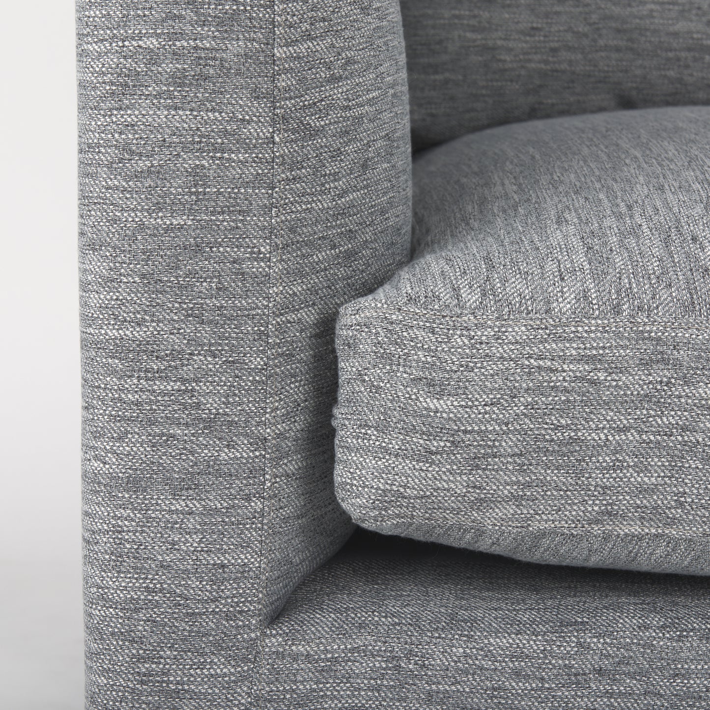 Valence 3 Piece (W/ 2 x Ottoman) Castlerock Gray Modular Sofa Set