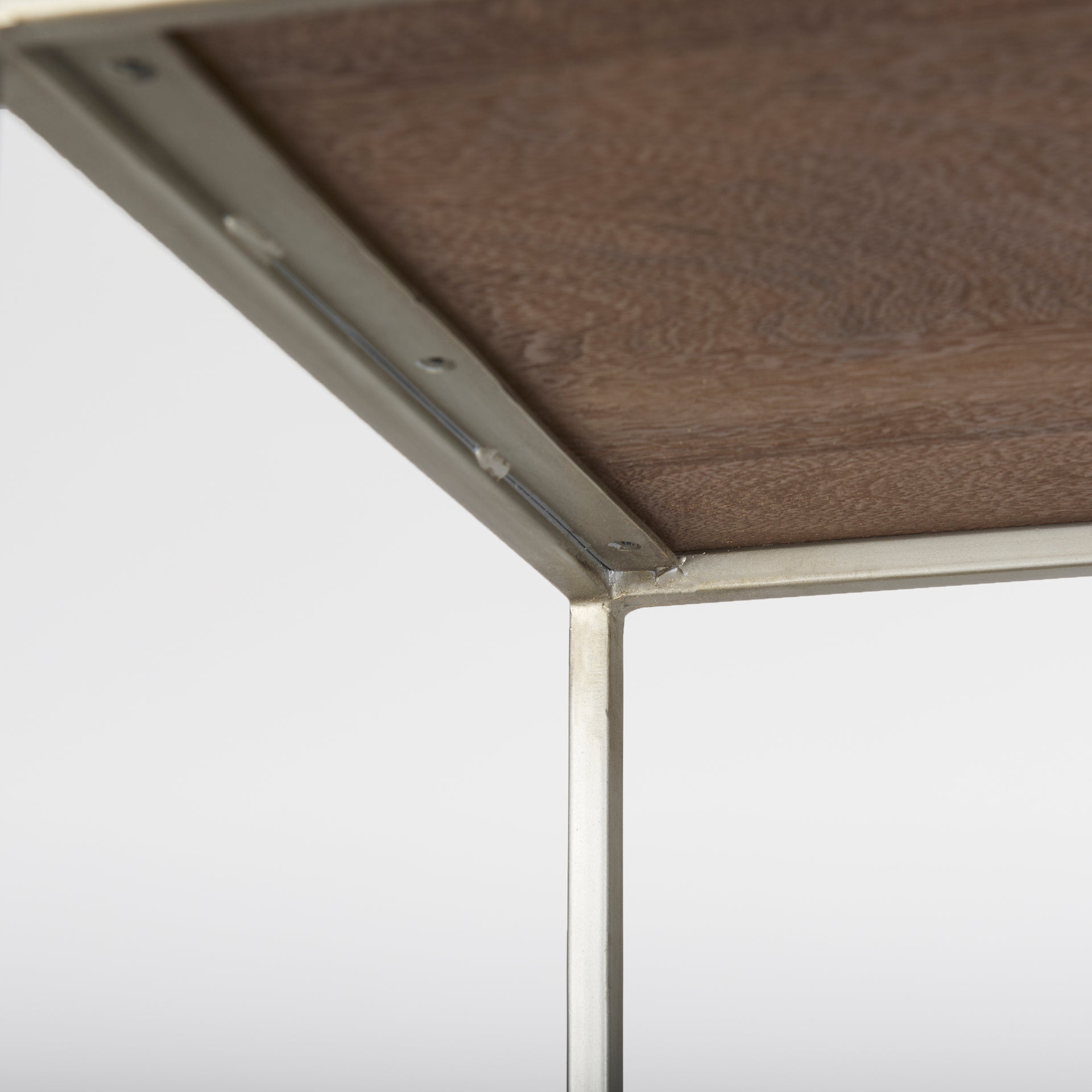 Morris 4 Tier Shelving Unit Brown Wood | Silver Metal - shelving