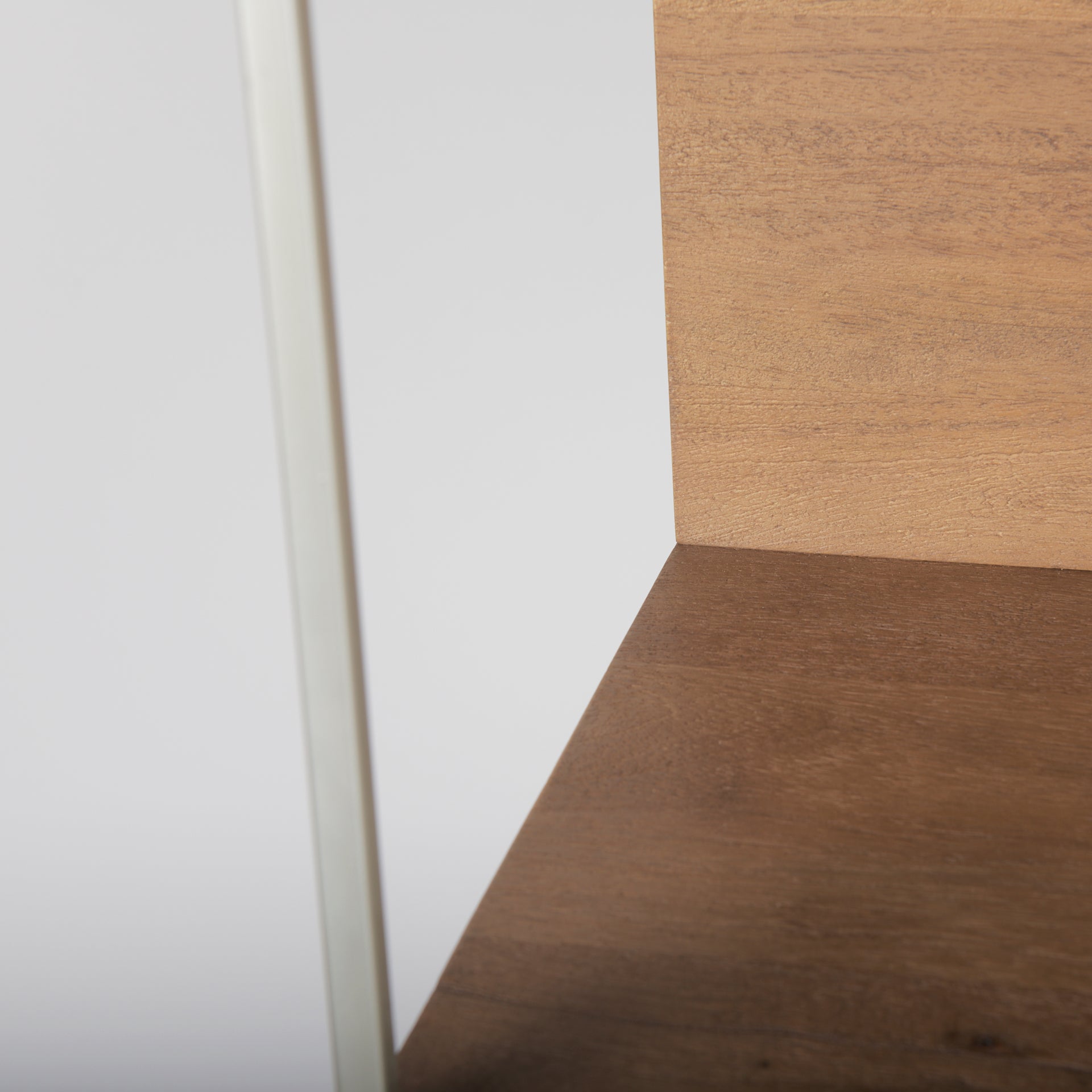 Morris 4 Tier Shelving Unit Brown Wood | Silver Metal - shelving