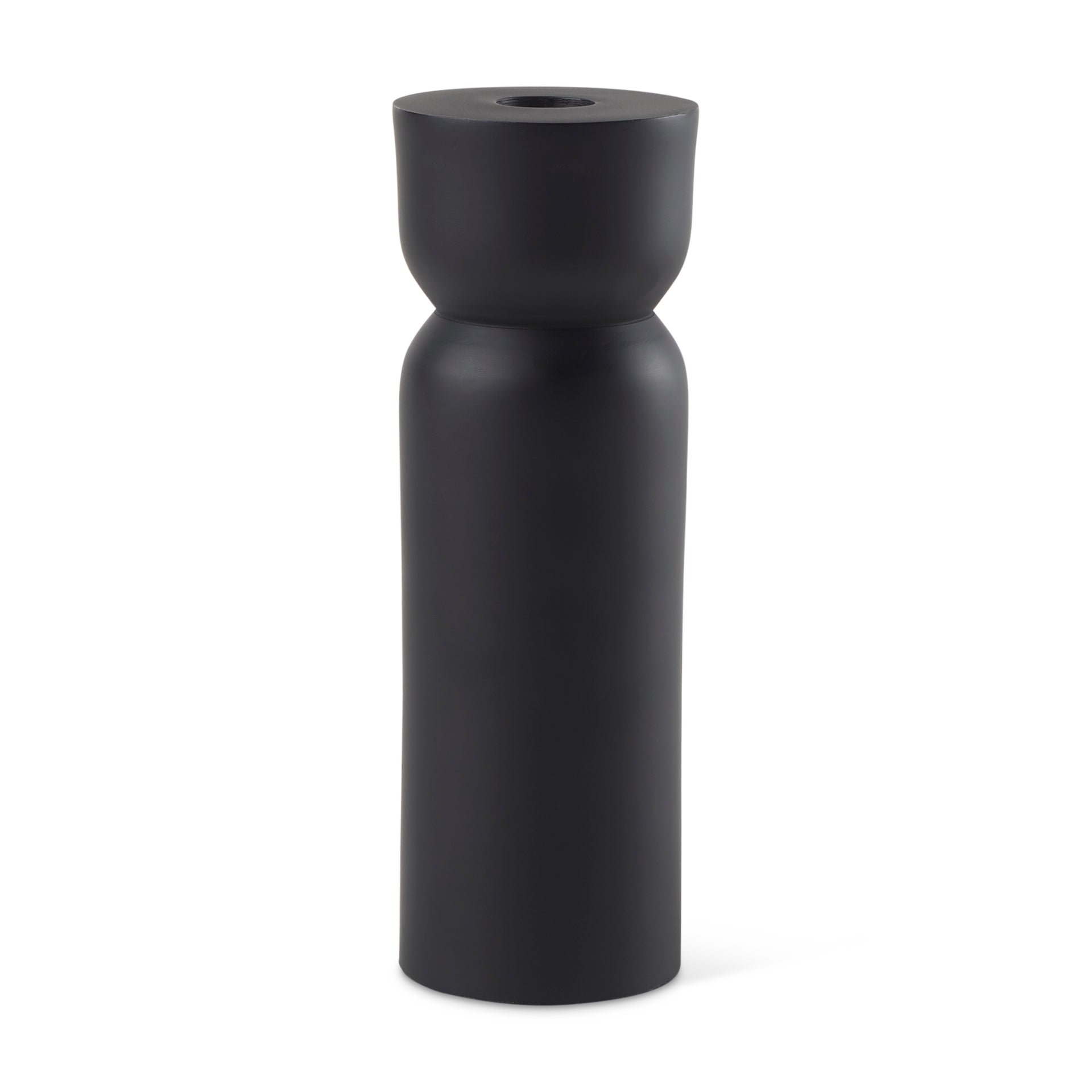 Malta Black Large Metal Candle Holder