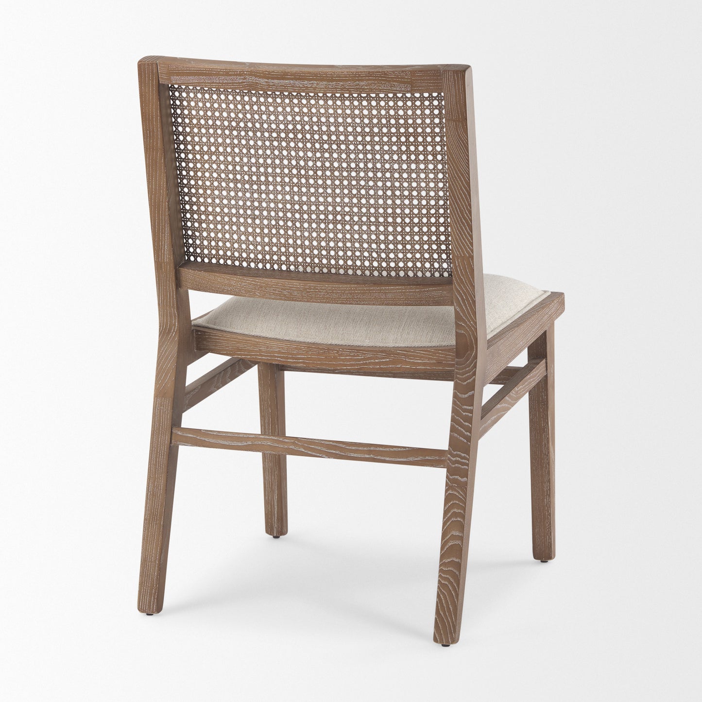 Wynn Dining Chair Beige fabric | Brown Wood - dining-chairs