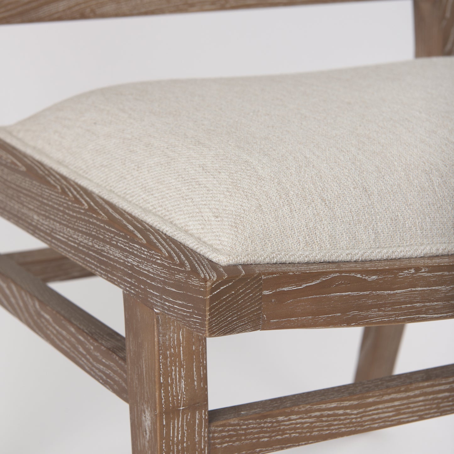 Wynn Dining Chair Beige fabric | Brown Wood - dining-chairs