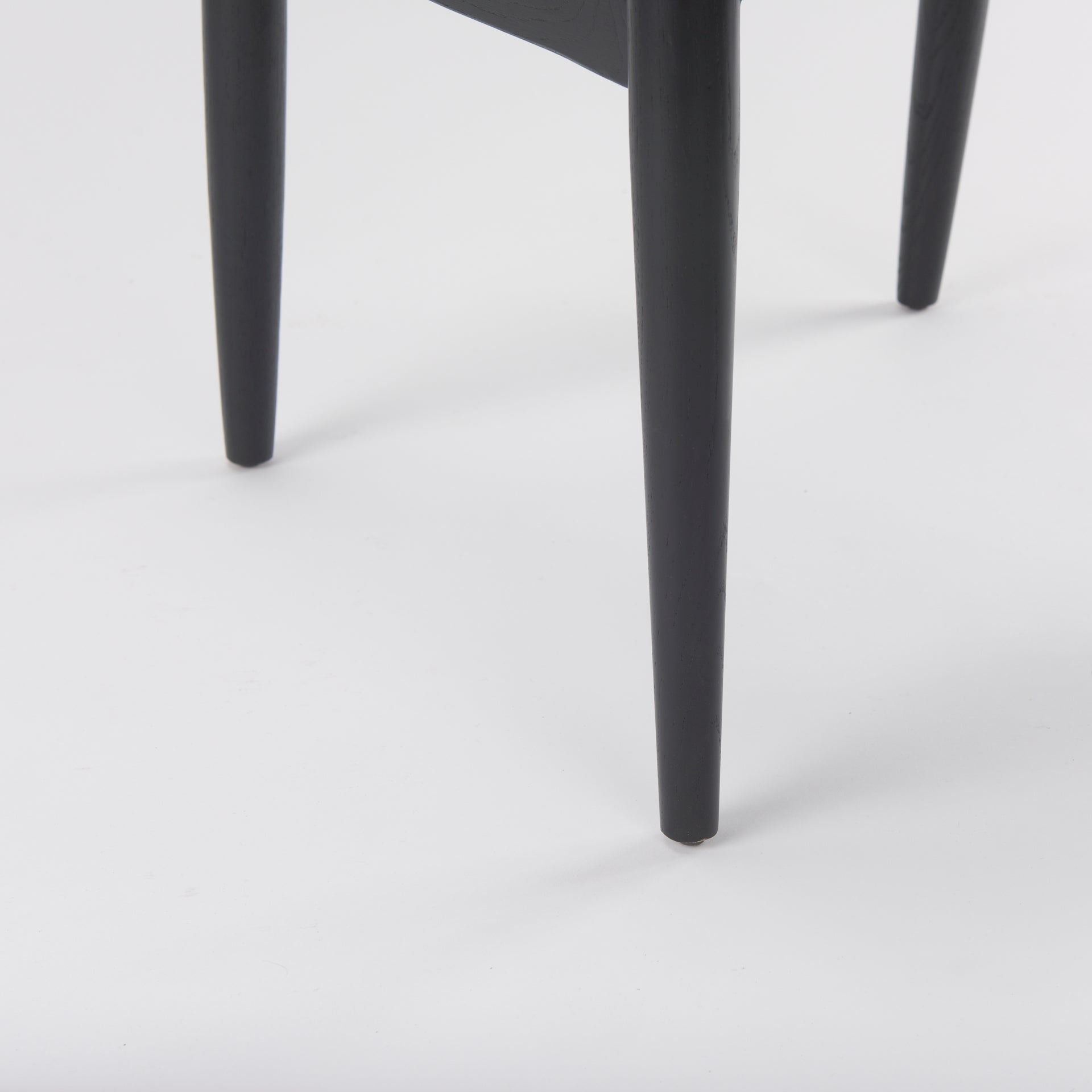 Cline Dining Chair Gray Fabric | Black Wood - dining-chairs