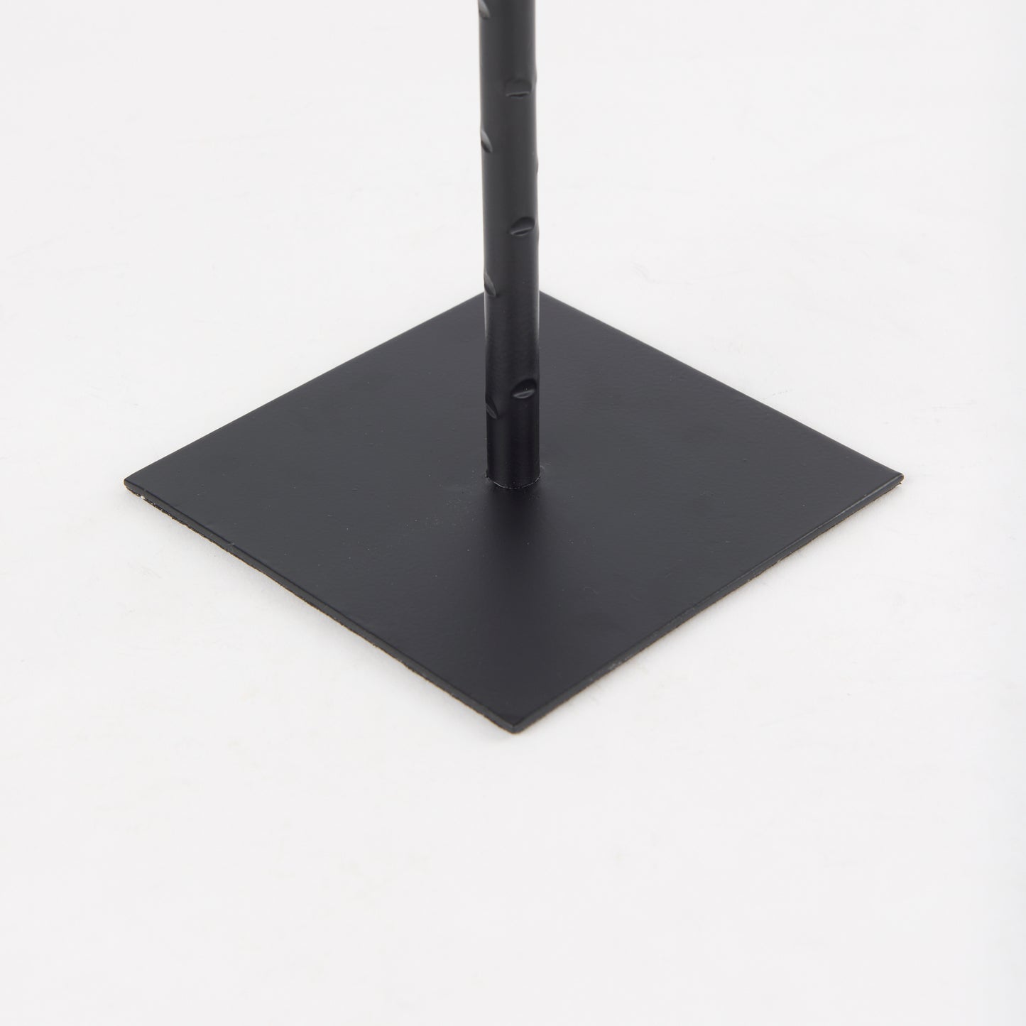 Porter 5.0L x 5.0W x 18.0H Medium Black Iron Candle Holder