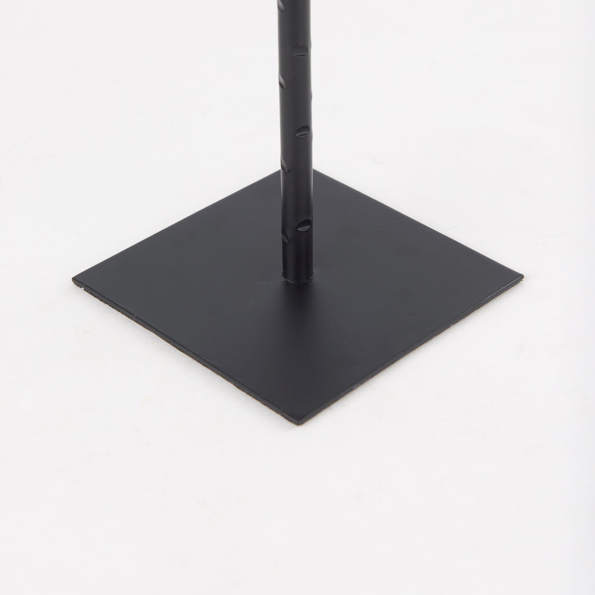 Porter 5.0L x 5.0W x 18.0H Medium Black Iron Candle Holder
