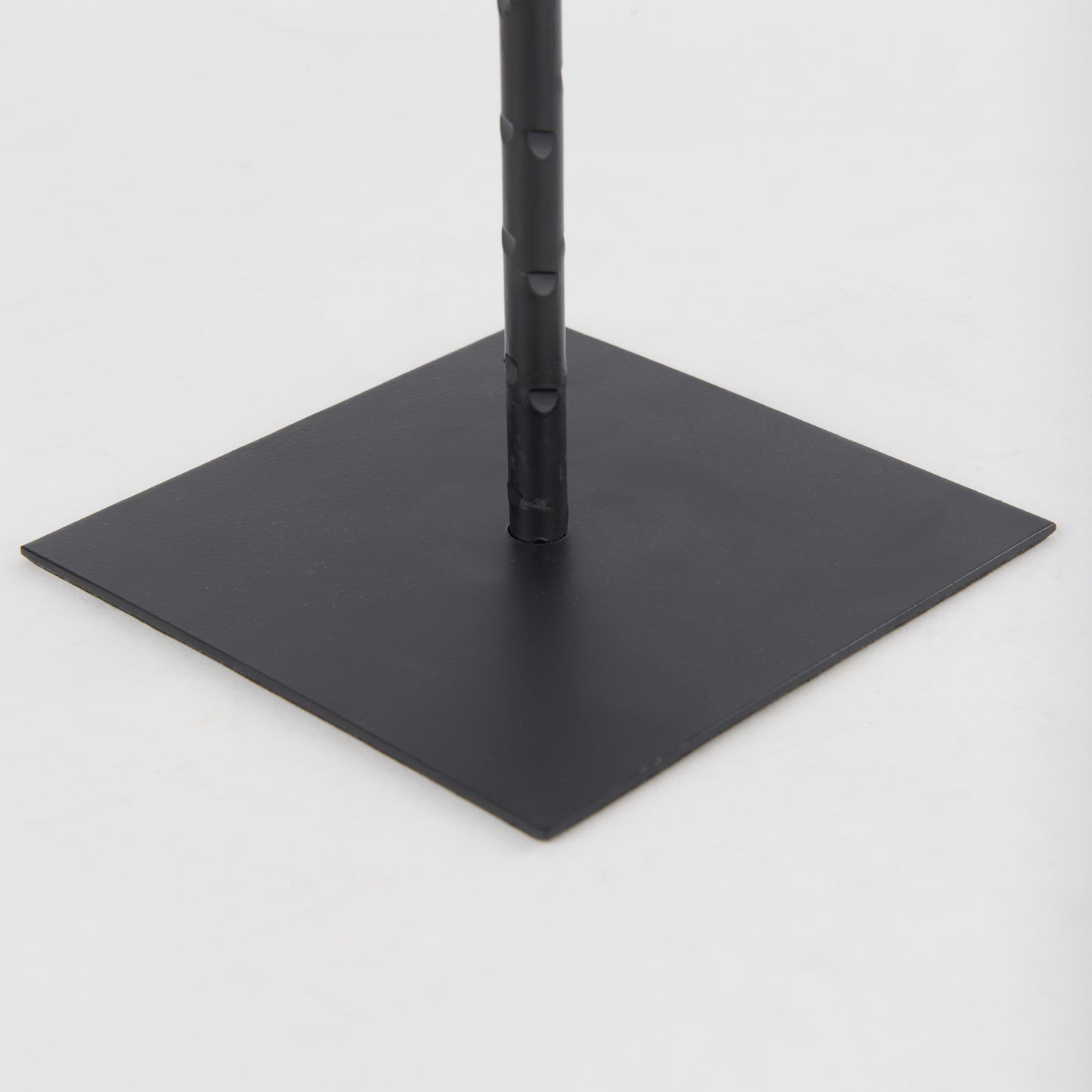 Porter 6.0L x 6.0W x 30.0H Large Black Iron Candle Holder
