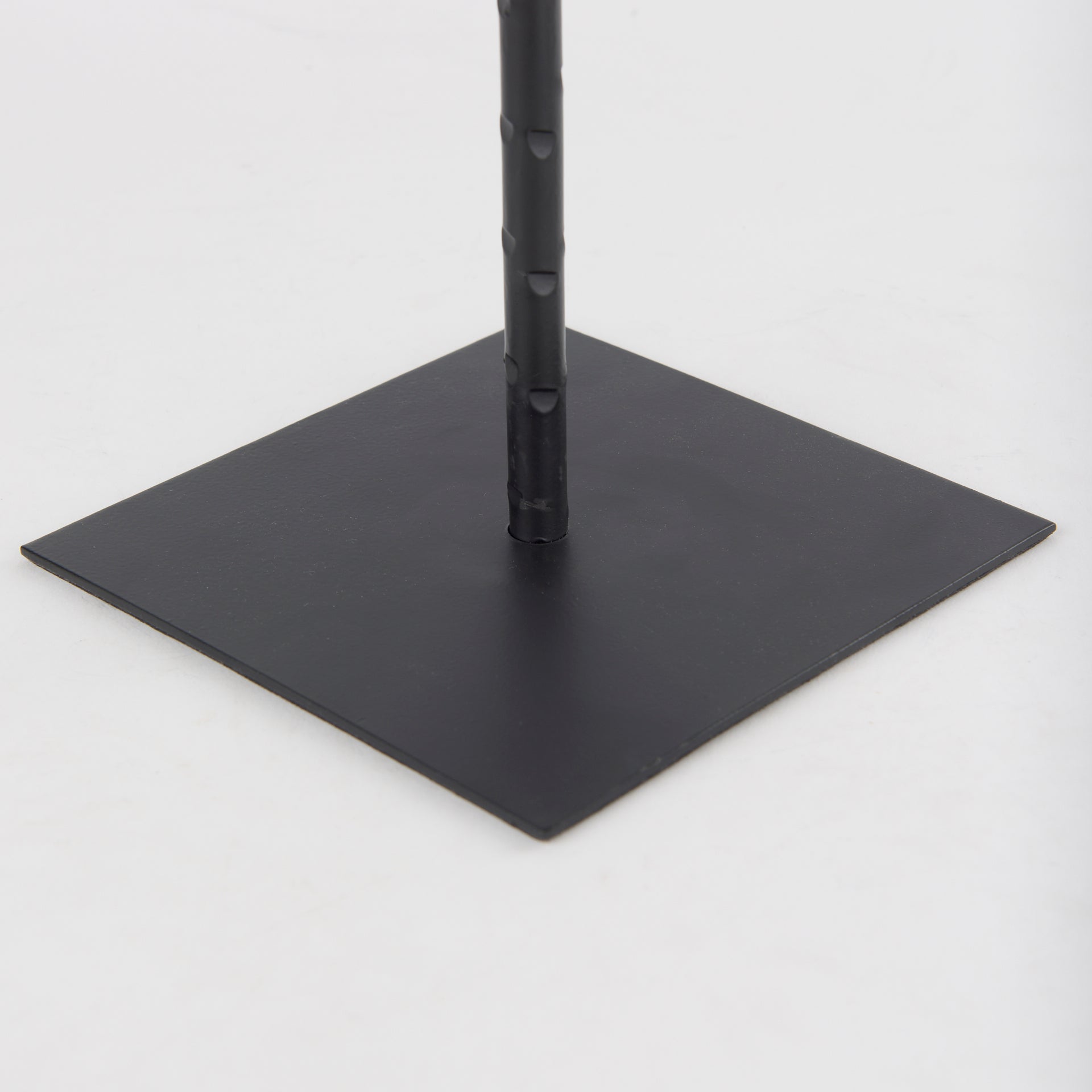 Porter 6.0L x 6.0W x 30.0H Large Black Iron Candle Holder