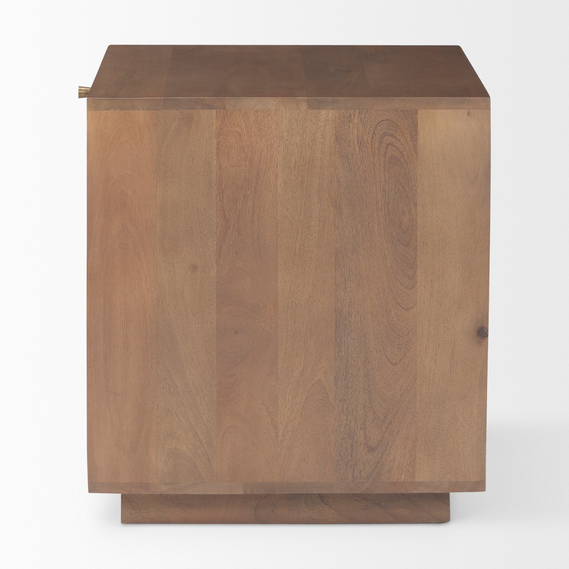 grier end side table Medium Brown Wood | Cane Accent | 1 Door & Drawer - end-and-side-tables