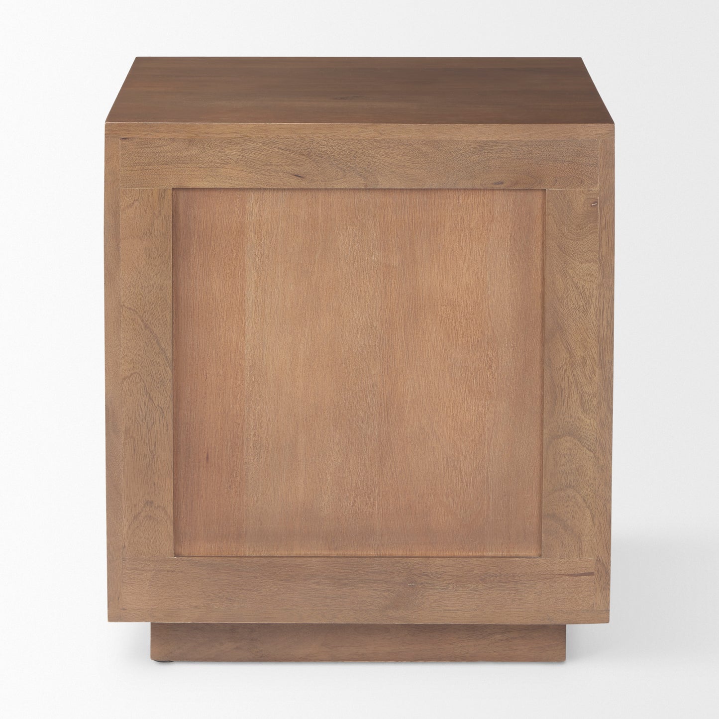 grier end side table Medium Brown Wood | Cane Accent | 1 Door & Drawer - end-and-side-tables