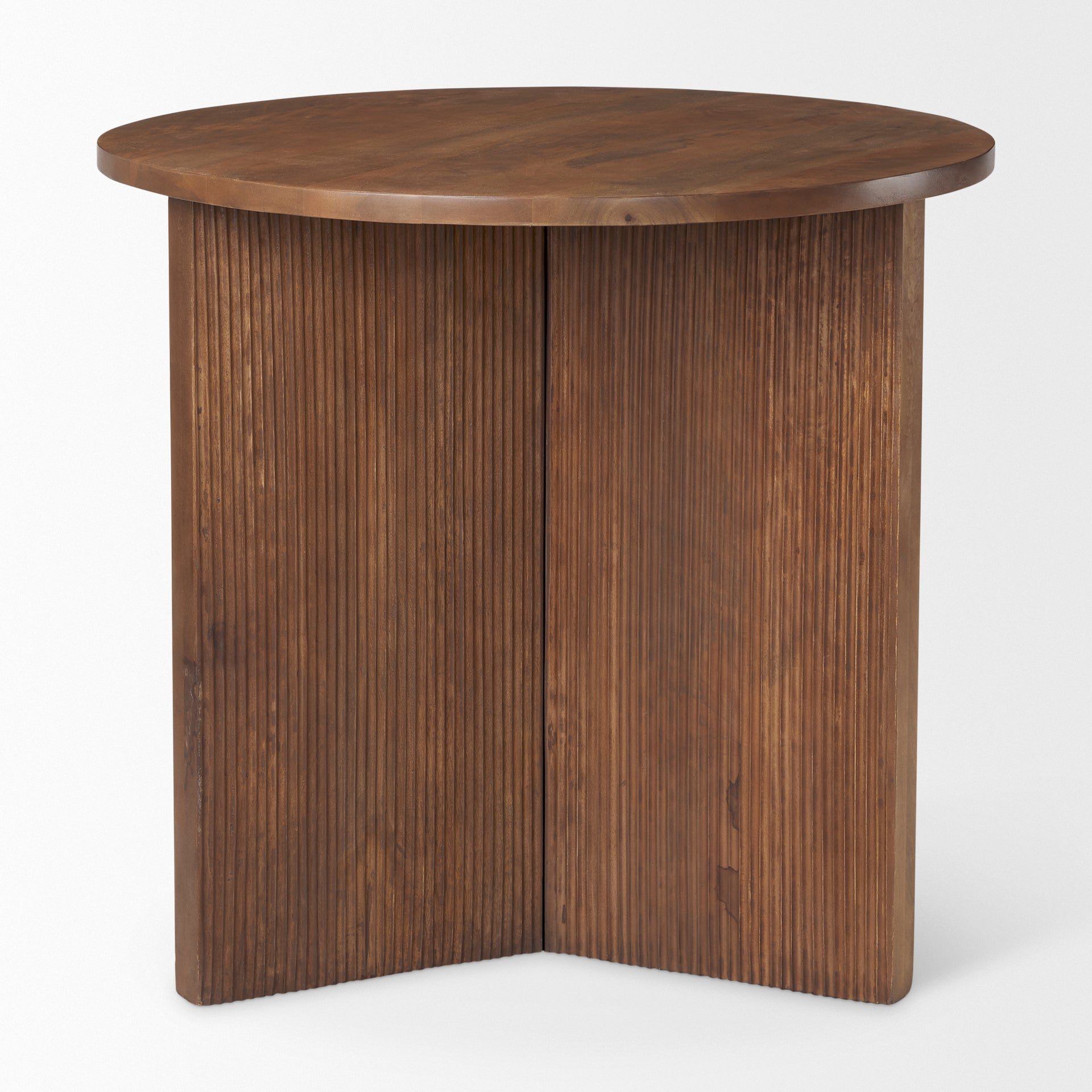 Enzo Accent Table Medium Brown Wood - accent-tables