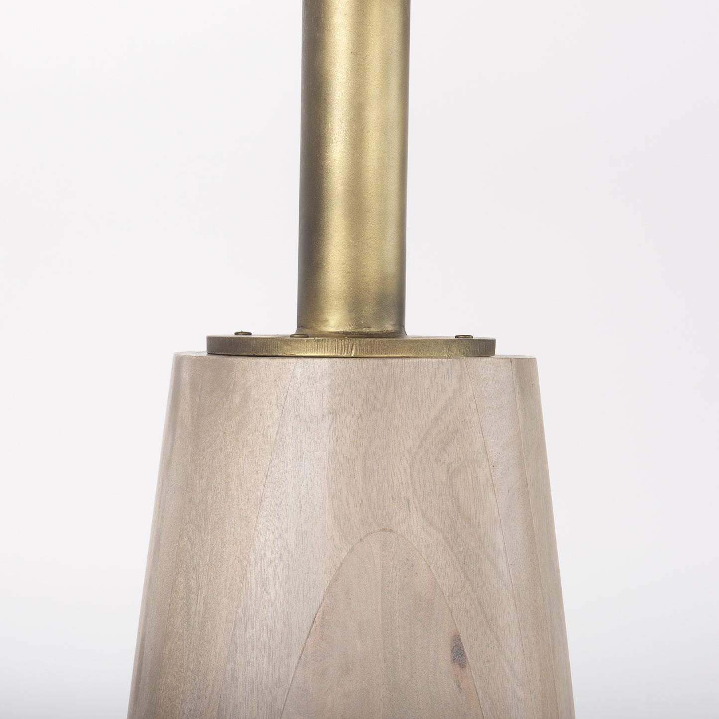 Maxwell Bistro Table Light Wood | Gold Accent - dining-table