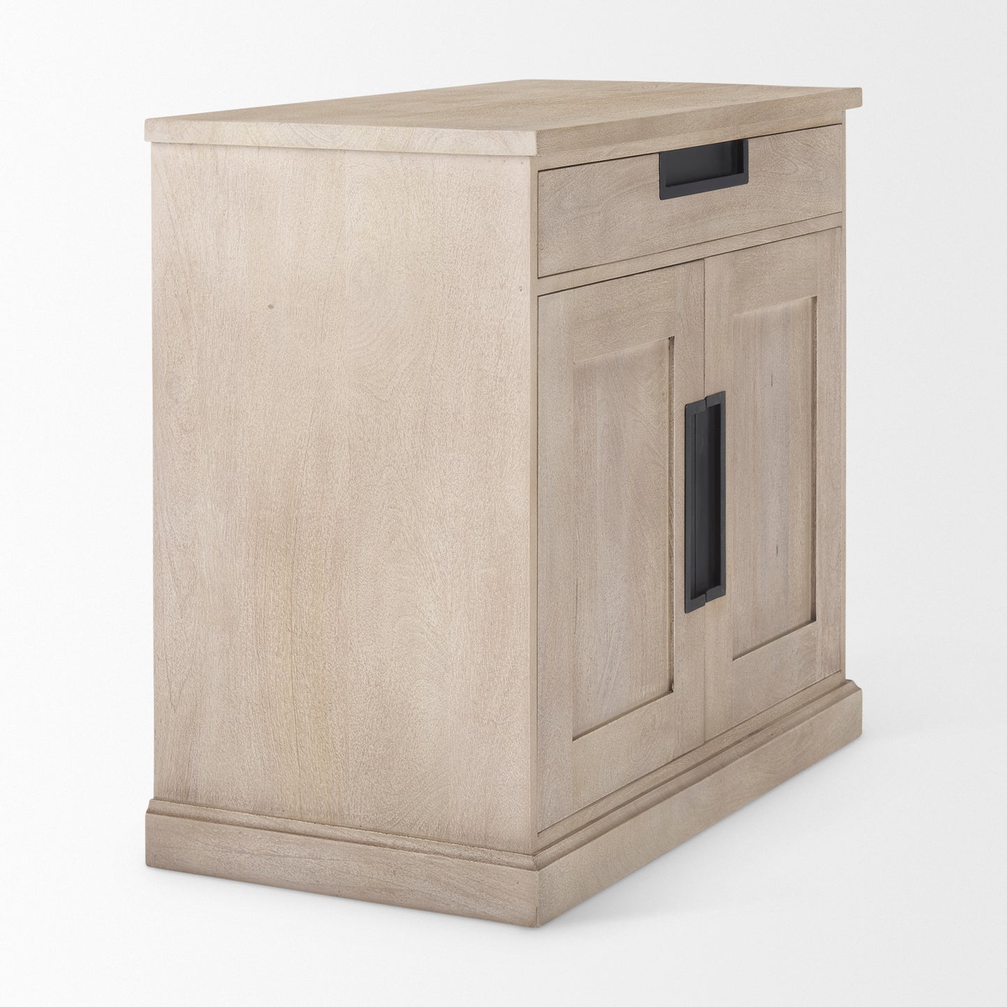 Braxton Accent Cabinet Light Brown Wood | Black Metal - acc-chest-cabinets