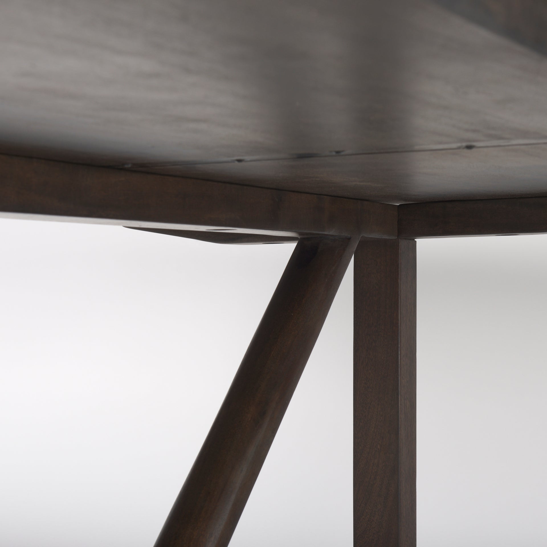 Viktor Dining Table Dark Brown Wood | 94L - dining-table