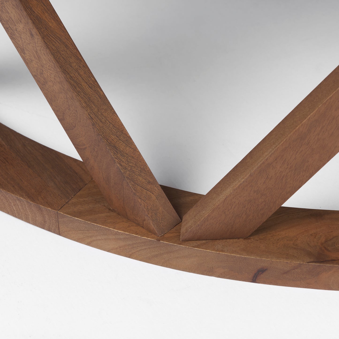 Forsey  28.0L x 45.3W x 18.0H Medium Brown Round Solid Wood Coffee Table