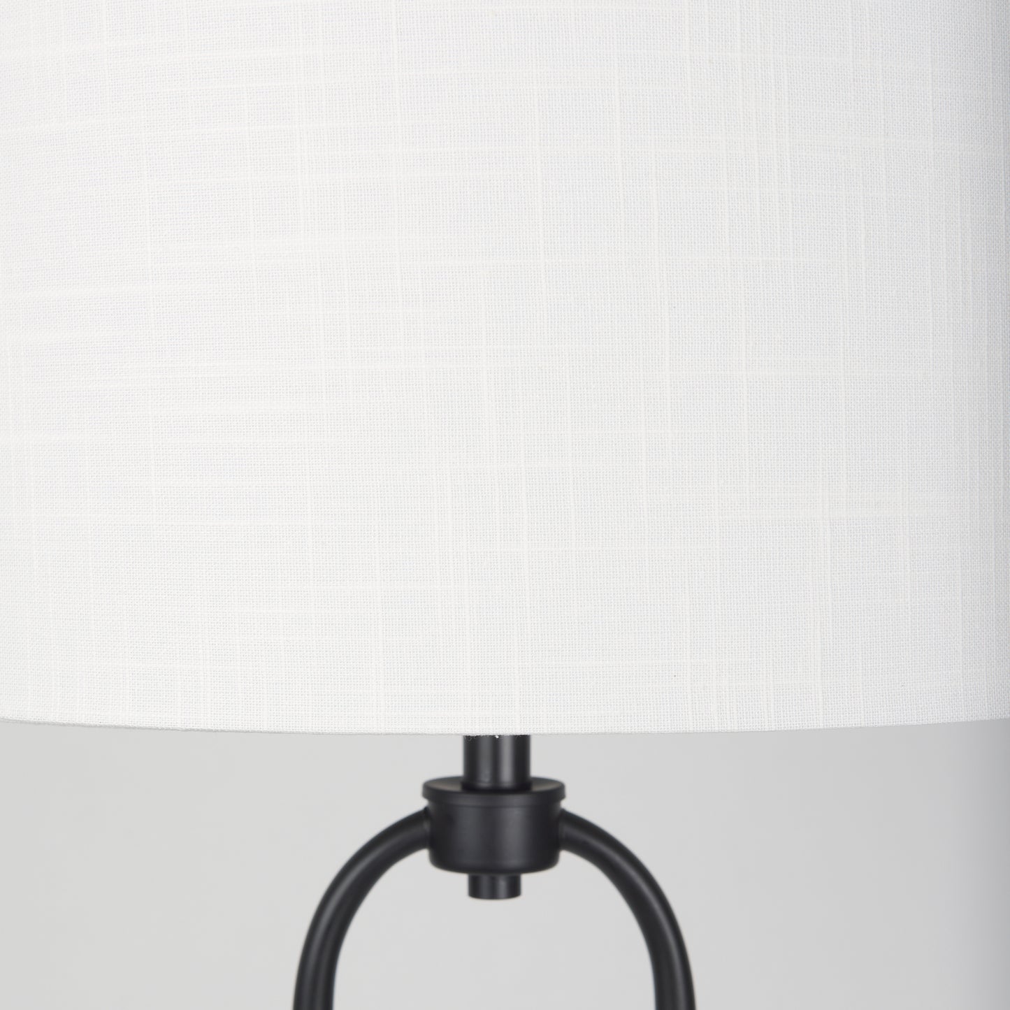 Sarah Floor Lamp Black Metal | White Shade - floor-lamps