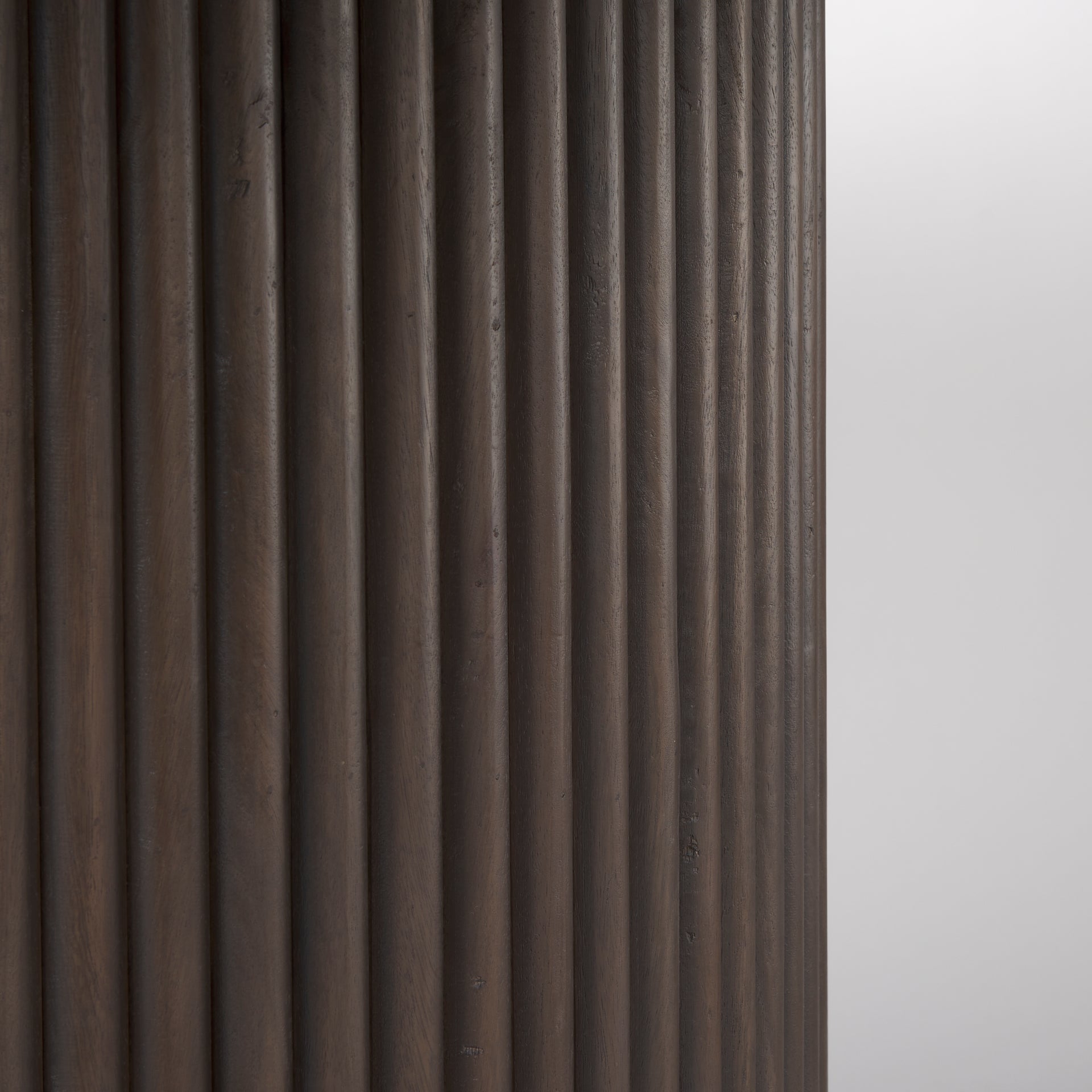 Terra Round Dining Table Dark Brown Wood - dining-table