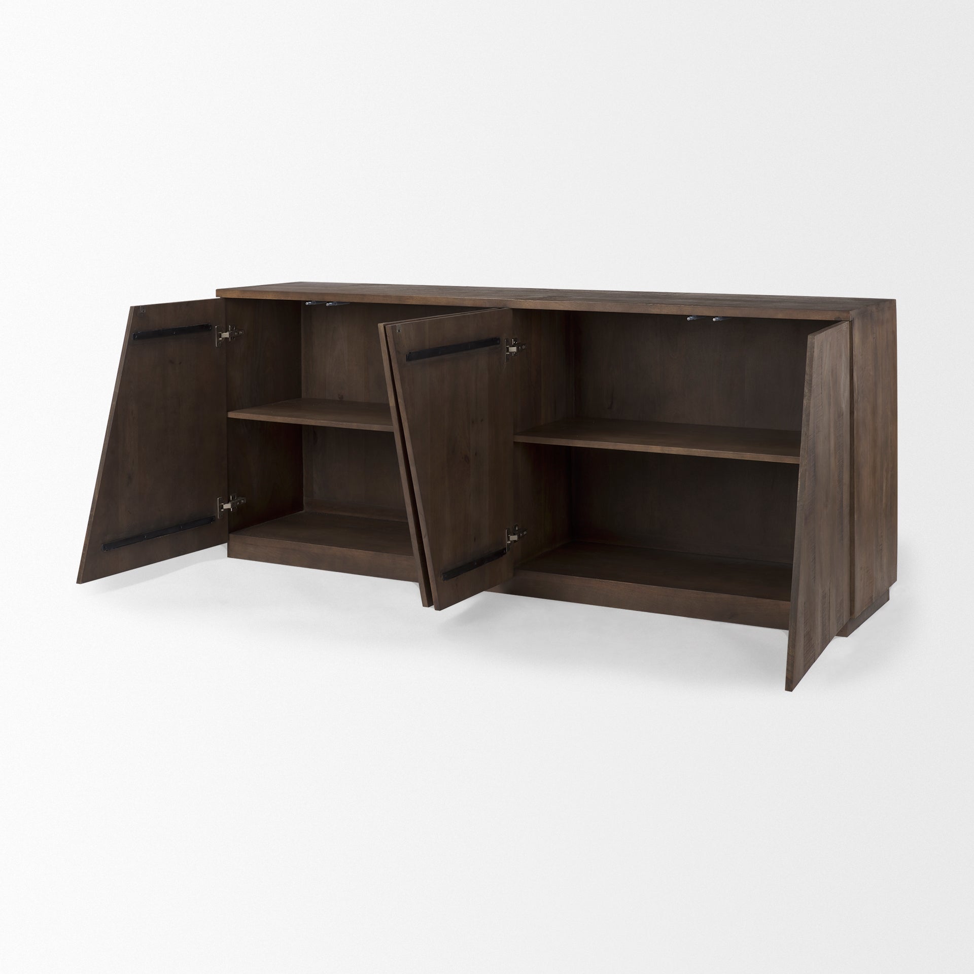 West 82.0L x 18.0W x 34.0H Wooden Angular Sideboard