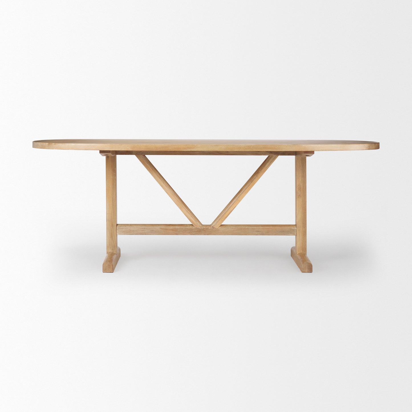 Viktor Dining Table Light Brown Wood | 84L - dining-table