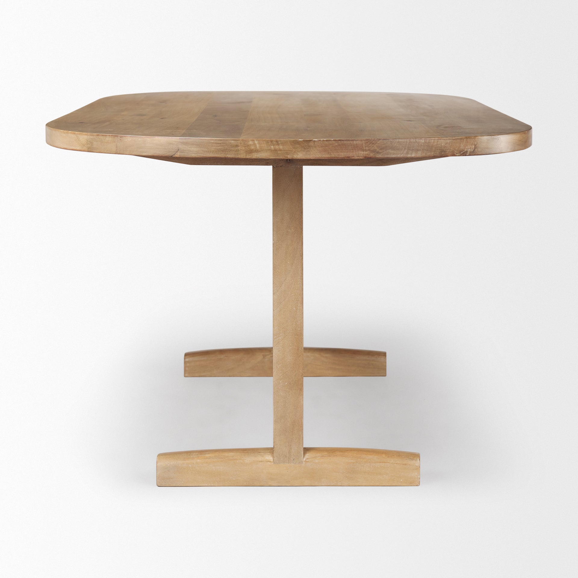 Viktor Dining Table Light Brown Wood | 84L - dining-table