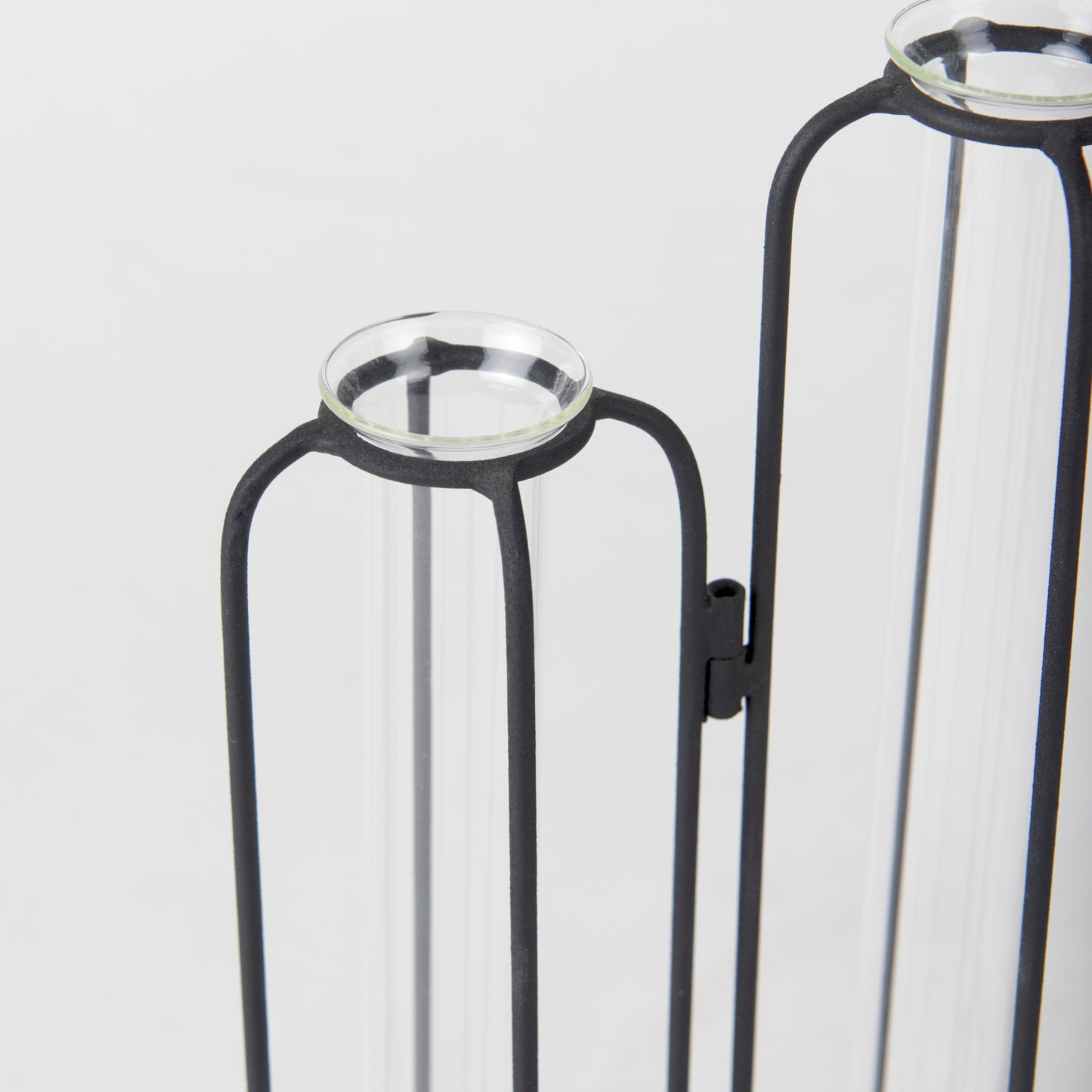 Mila 13.4L x 2.5W x 11.0H Metal and Glass Decorative Accent